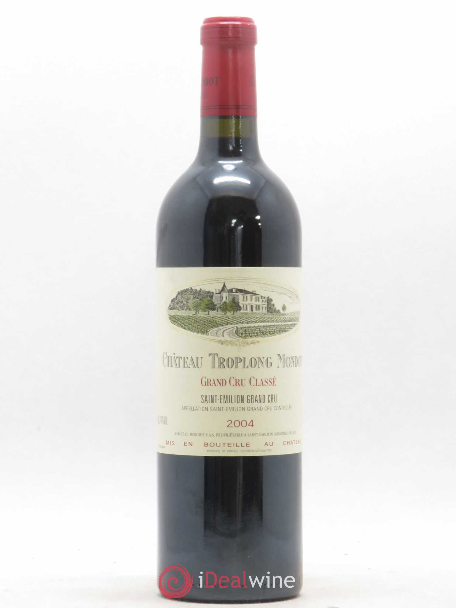 Château Troplong Mondot 1er Grand Cru Classé B 2004 - Lot de 1 bouteille - 0