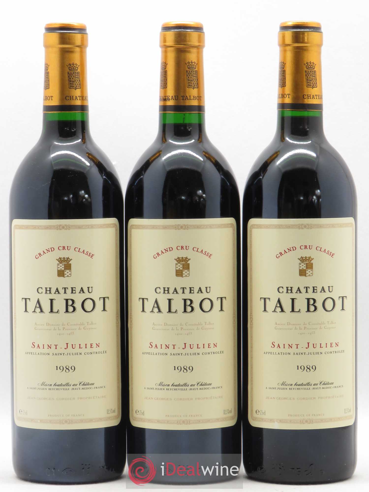 Château Talbot 4ème Grand Cru Classé 1989 - Lot de 12 bouteilles - 3