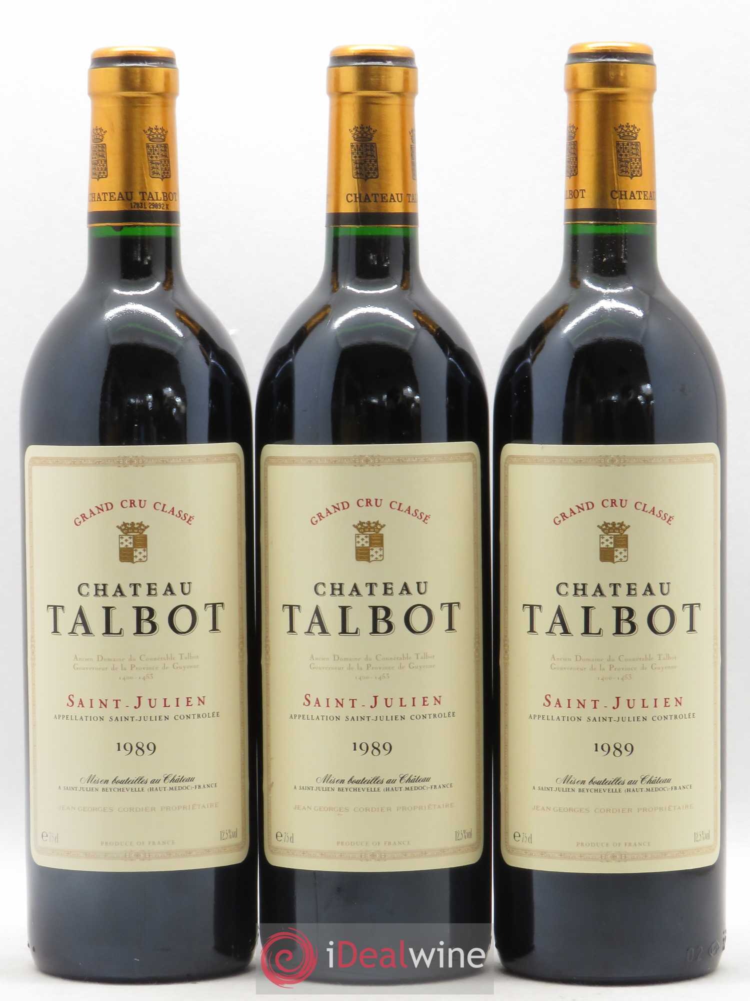 Château Talbot 4ème Grand Cru Classé 1989 - Lot de 12 bouteilles - 4