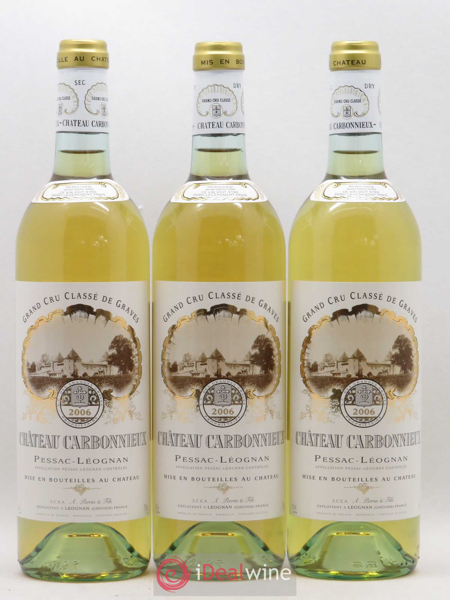 Château Carbonnieux Cru Classé de Graves 2006 - Lot de 12 bouteilles - 1