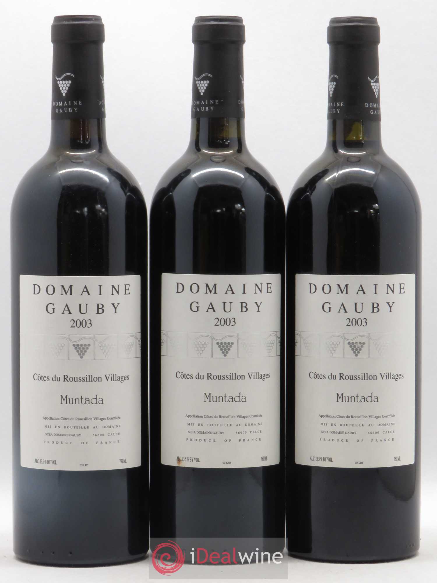 Côtes Catalanes (anciennement Côtes du Roussillon Villages) La Muntada Gauby (Domaine) 2003 - Lot de 6 bouteilles - 2