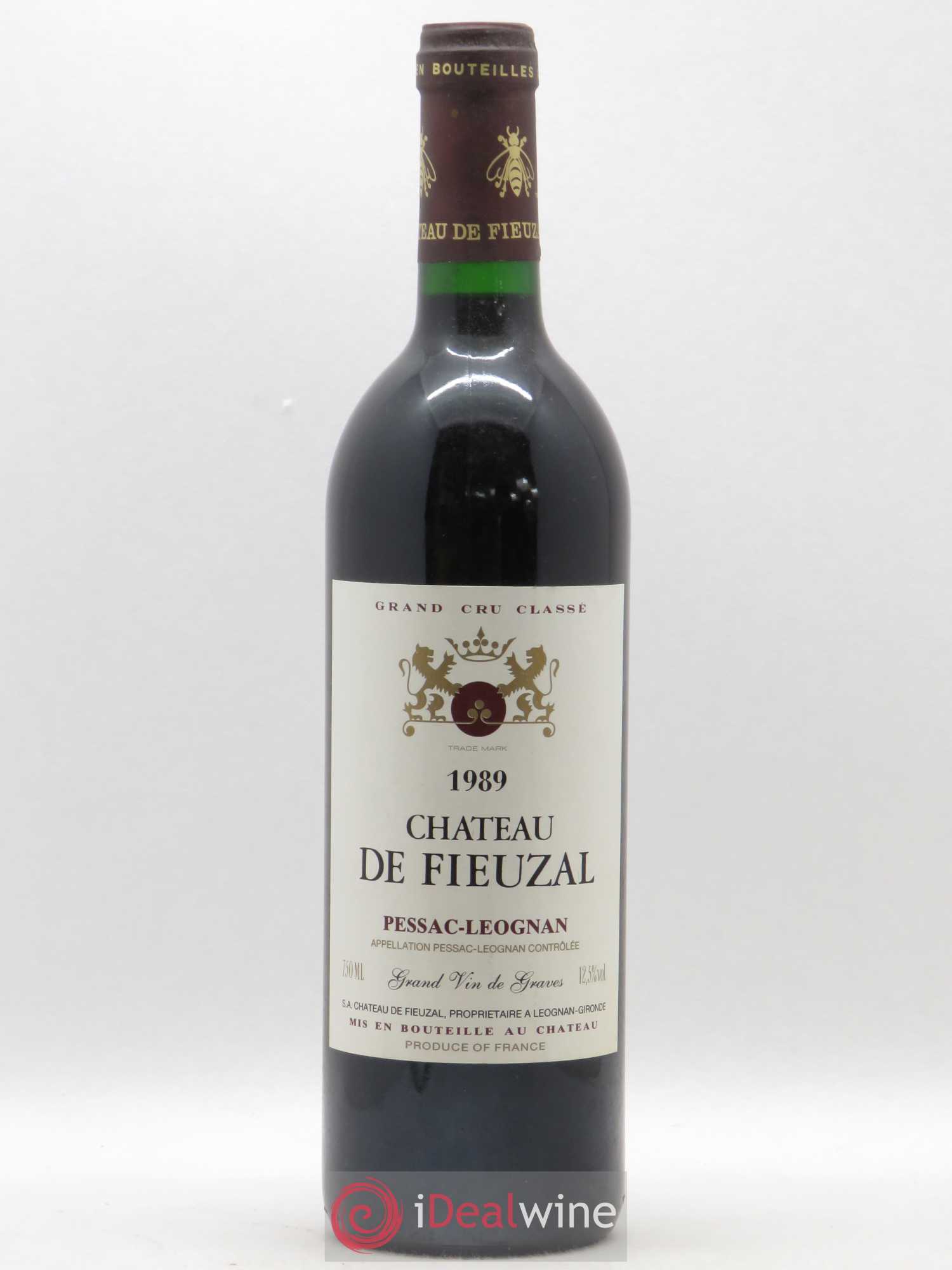 Château de Fieuzal Cru Classé de Graves 1989 - Lot de 1 bouteille - 0