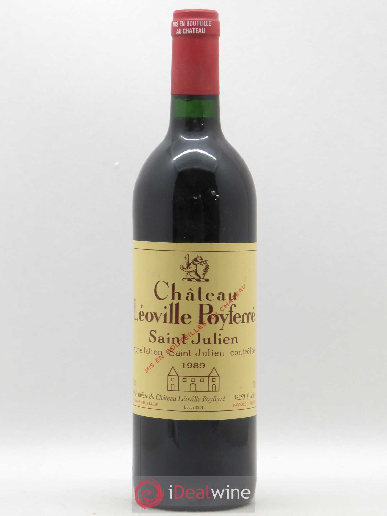 Château Léoville Poyferré 2ème Grand Cru Classé 1989 - Lot de 1 bouteille - 0