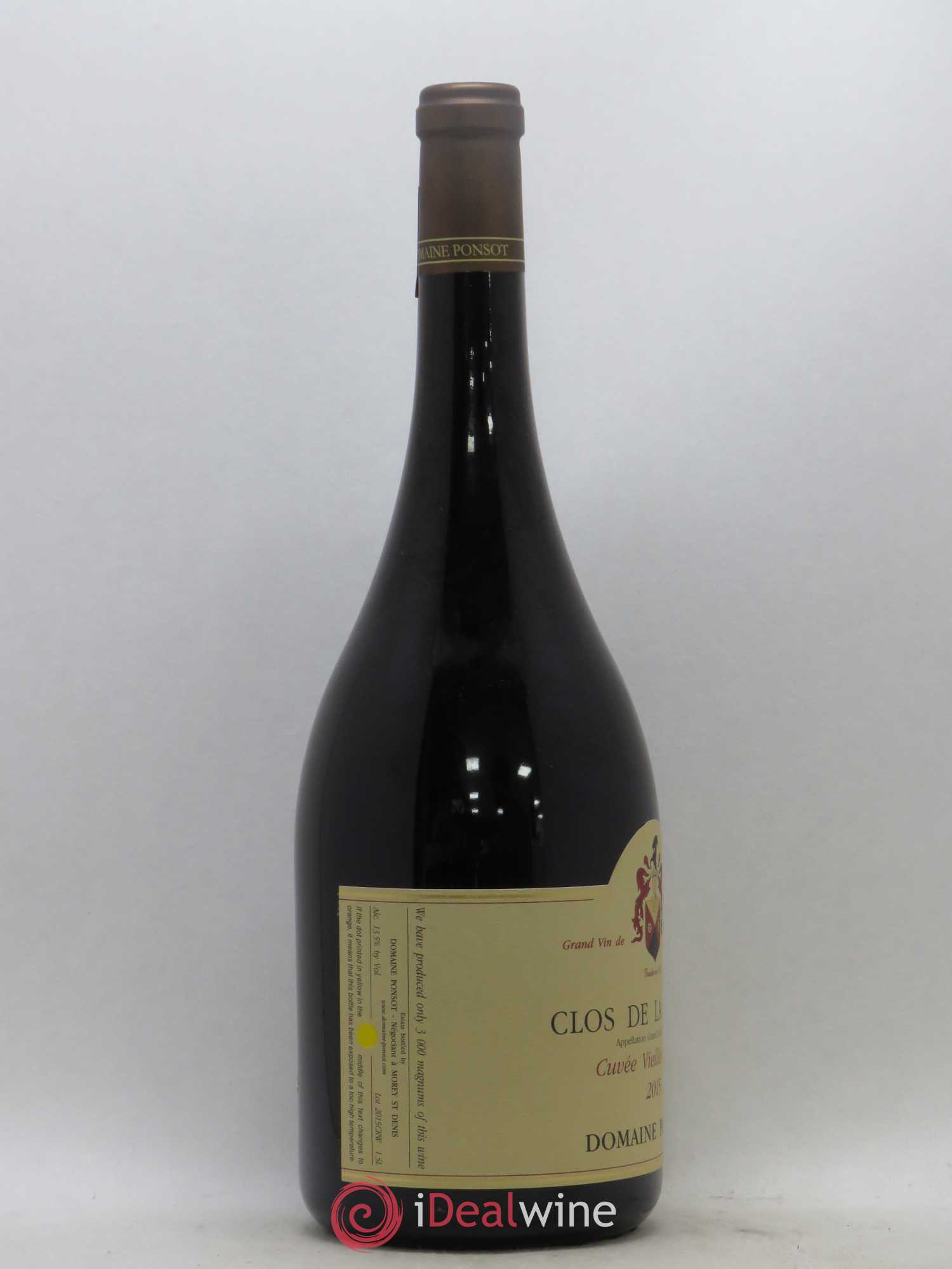 Clos de la Roche Grand Cru Vieilles Vignes Ponsot (Domaine) (sans prix de réserve) 2015 - Lot de 1 magnum - 1
