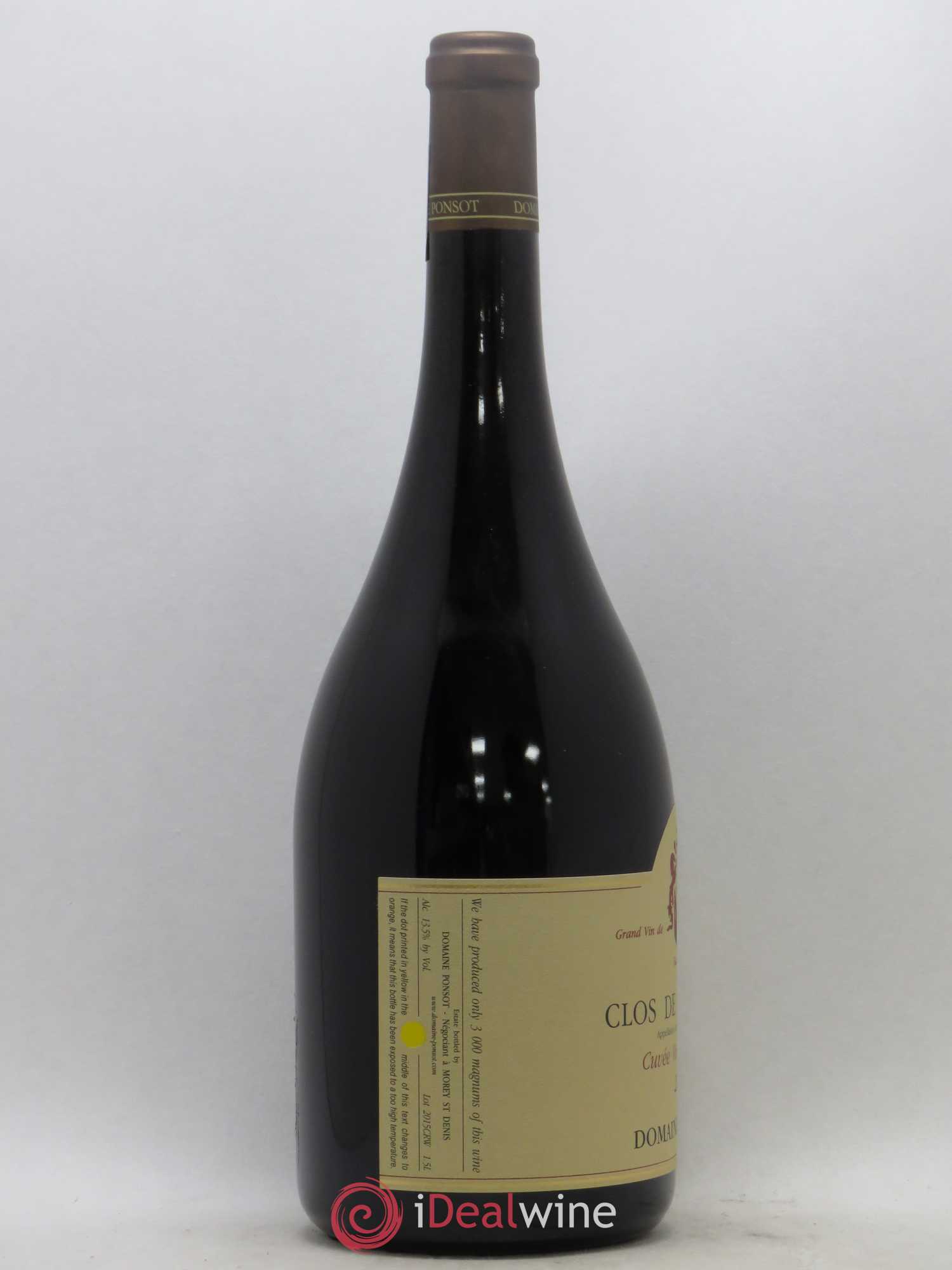 Clos de la Roche Grand Cru Vieilles Vignes Ponsot (Domaine) 2015 - Lot de 1 magnum - 1