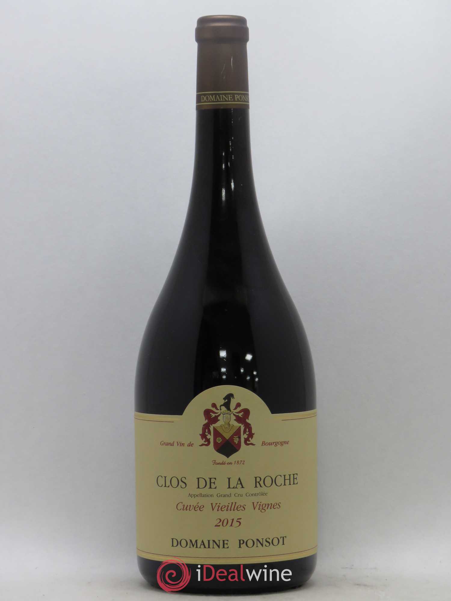 Clos de la Roche Grand Cru Vieilles Vignes Ponsot (Domaine) 2015 - Lot de 1 magnum - 0