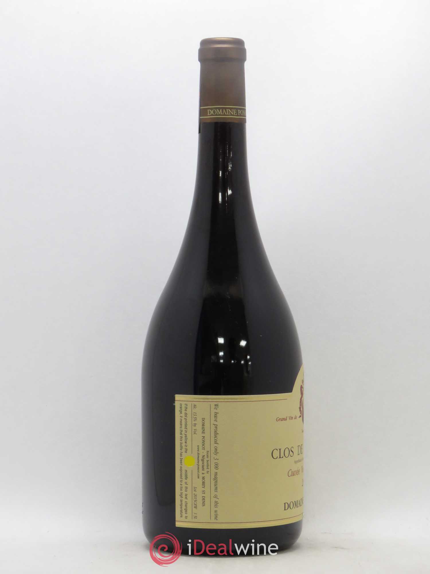 Clos de la Roche Grand Cru Vieilles Vignes Ponsot (Domaine) 2015 - Lot de 1 magnum - 1