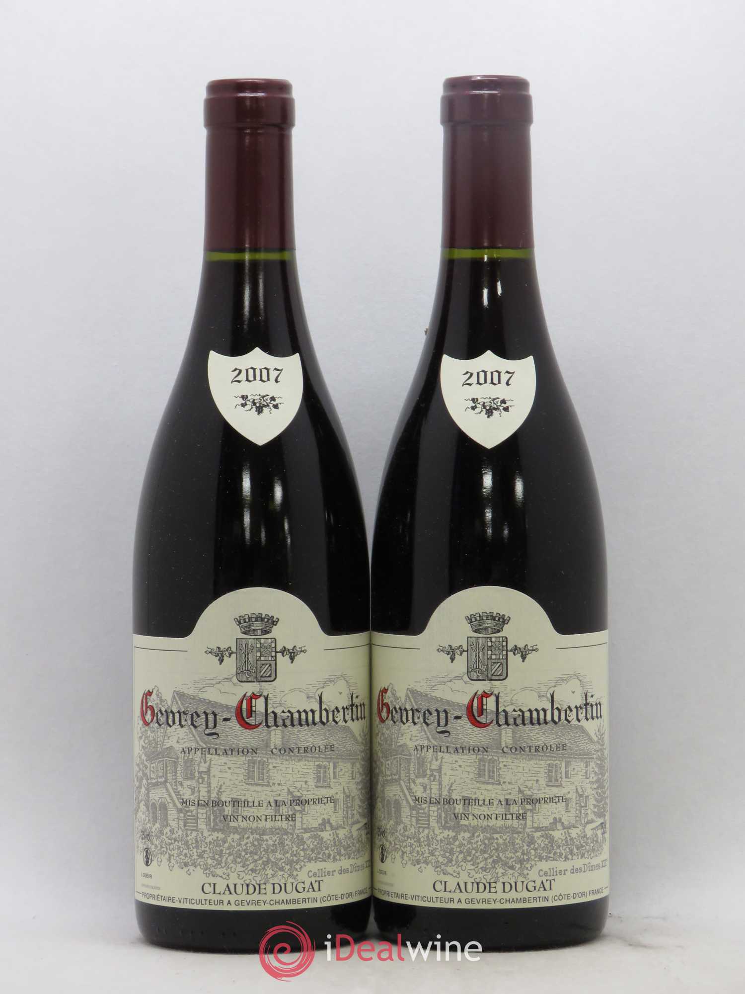 Gevrey-Chambertin Claude Dugat 2007 - Lot de 2 bouteilles - 0