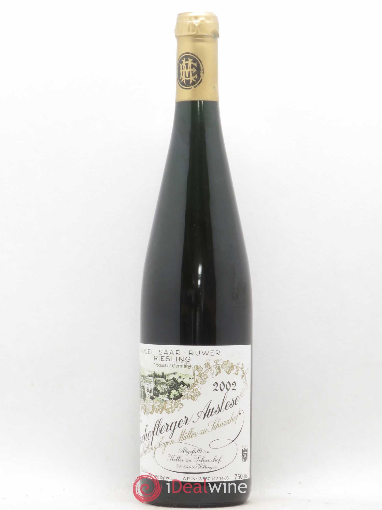 Riesling Scharzhofberger Auslese Egon Muller 2002 - Posten von 1 Flasche - 0