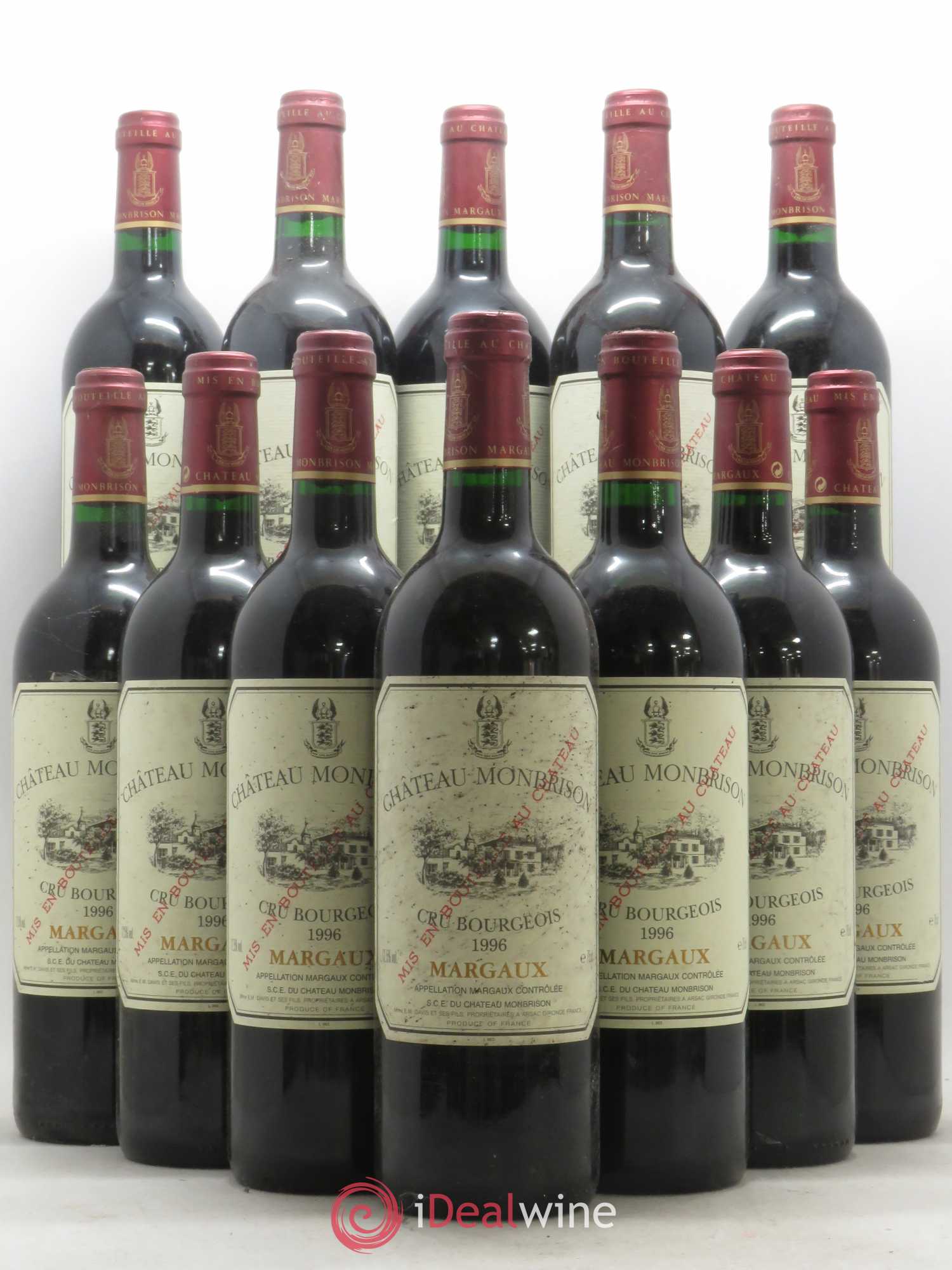 Château Monbrison 1996 - Lot de 12 bouteilles - 0