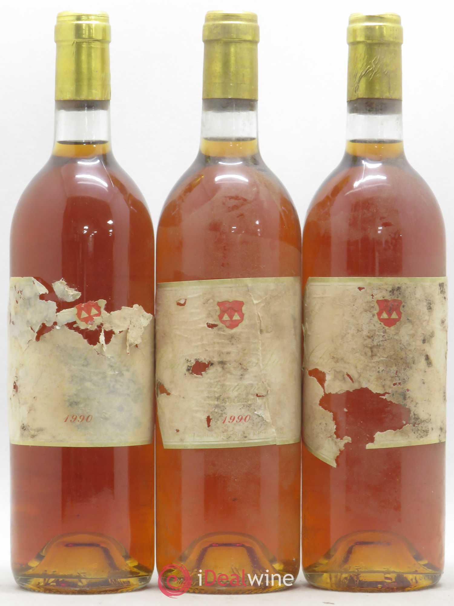 Château les Justices Cru Bourgeois 1990 - Lotto di 3 bottiglie - 0
