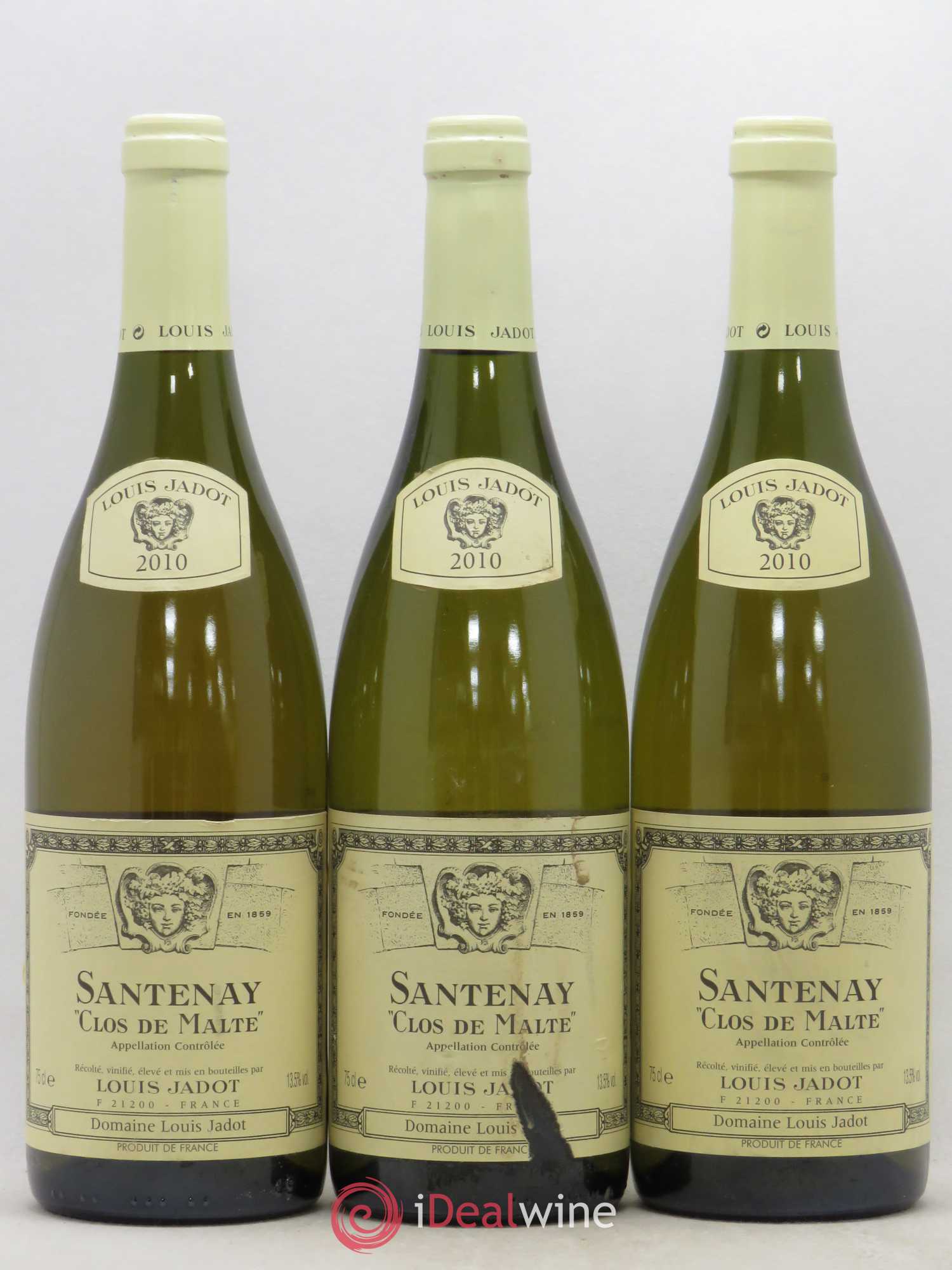 Santenay Clos de Malte Louis Jadot (sans prix de réserve) 2010 - Lot de 3 bouteilles - 0