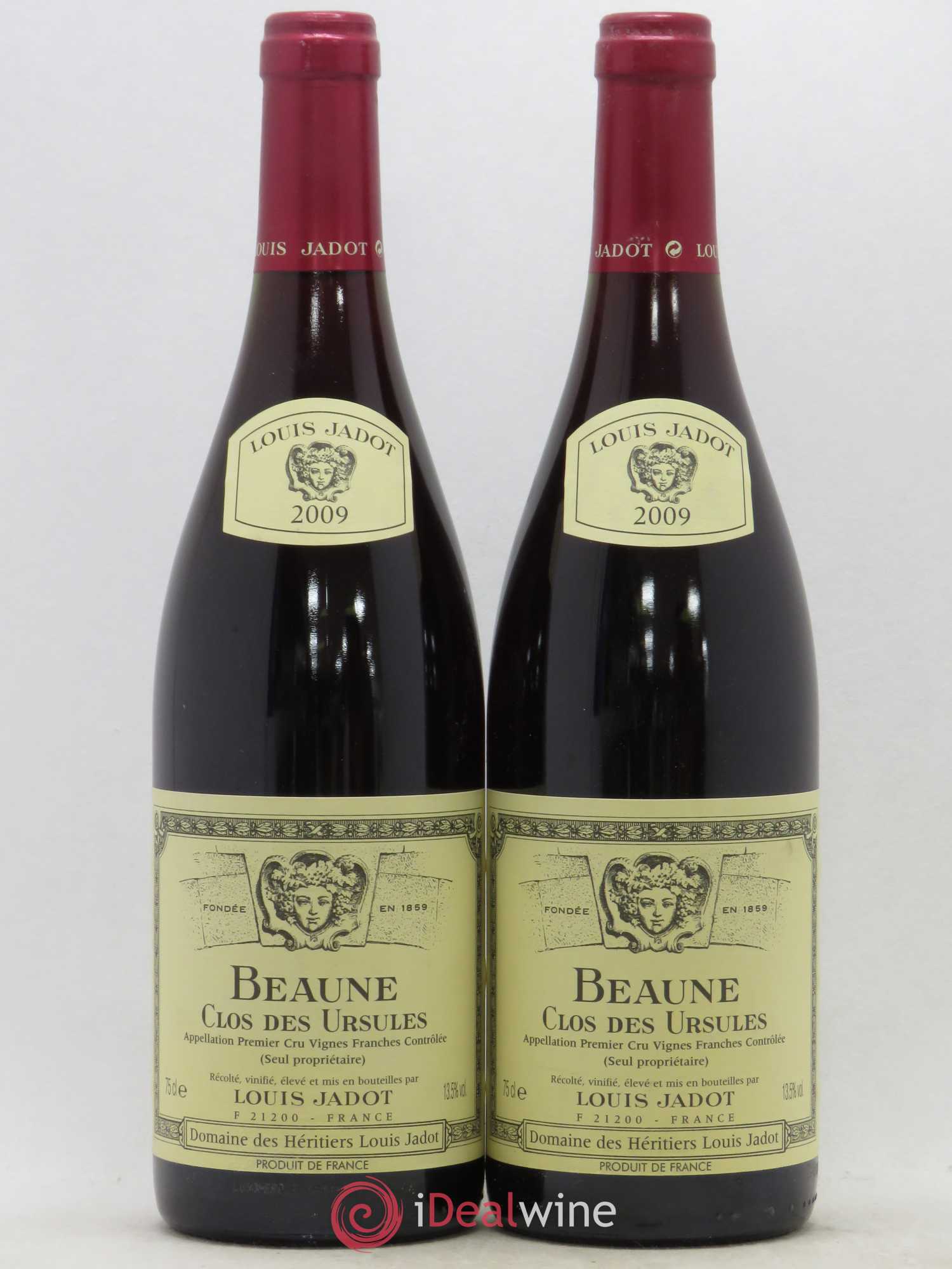 Beaune 1er Cru Clos des Ursules Maison Louis Jadot 2009 - Lot de 2 bouteilles - 0
