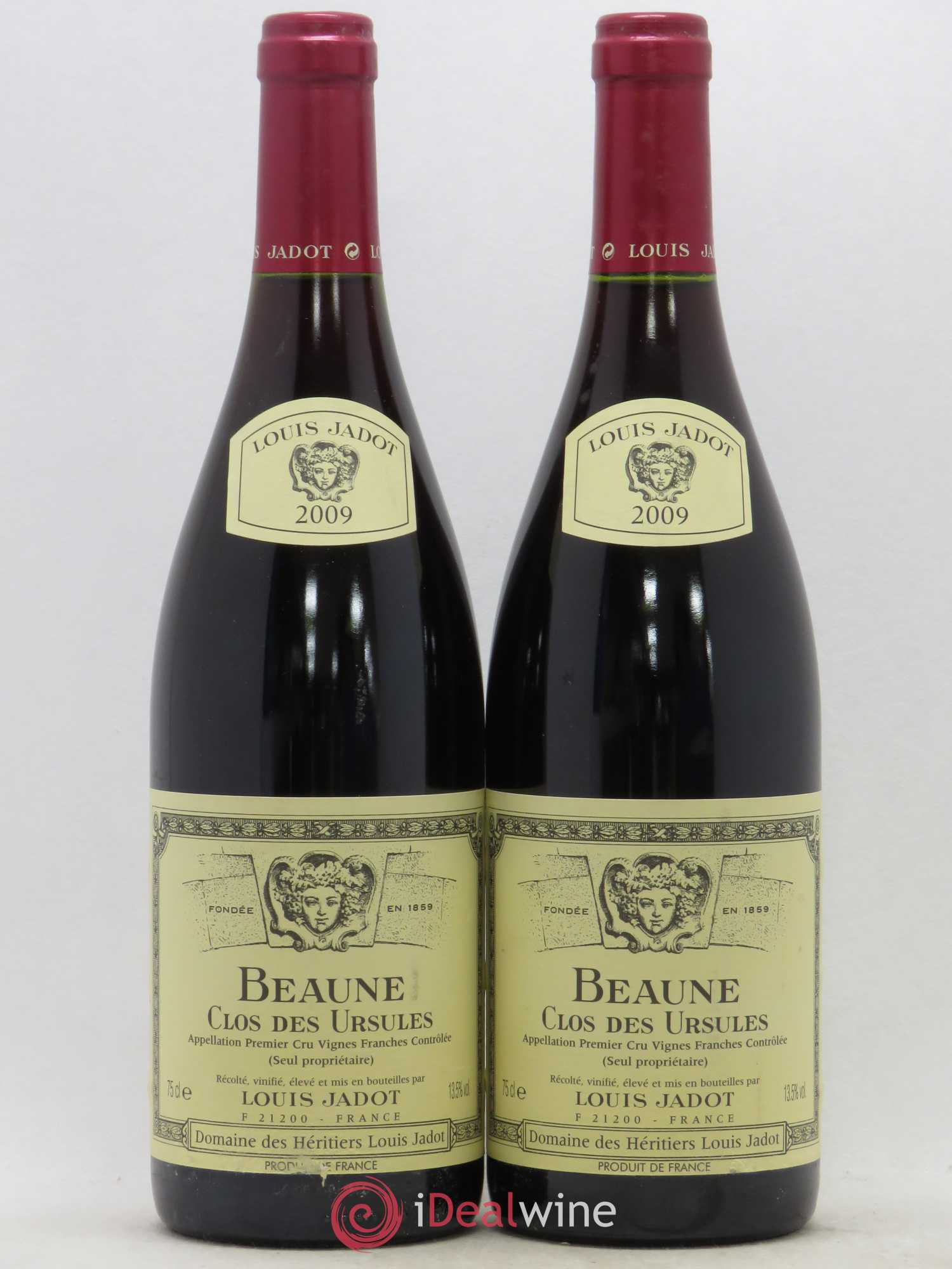 Beaune 1er Cru Clos des Ursules Maison Louis Jadot 2009 - Lot de 2 bouteilles - 0