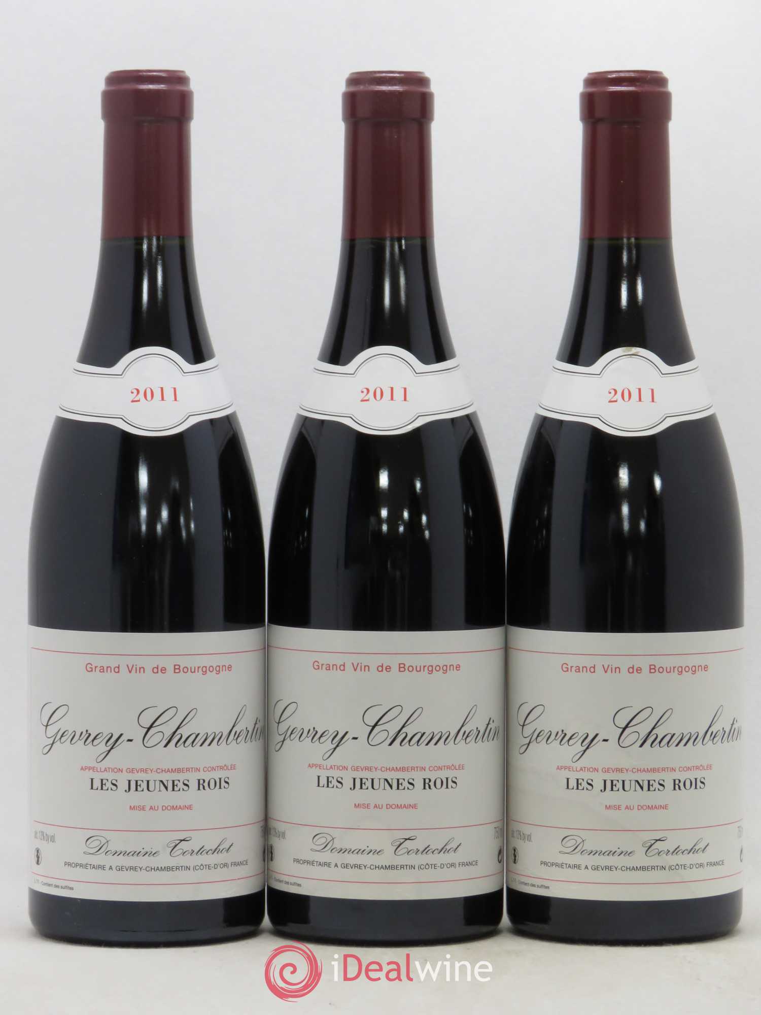 Gevrey-Chambertin Les Jeunes Rois Domaine Tortochot 2011 - Posten von 3 Flaschen - 0