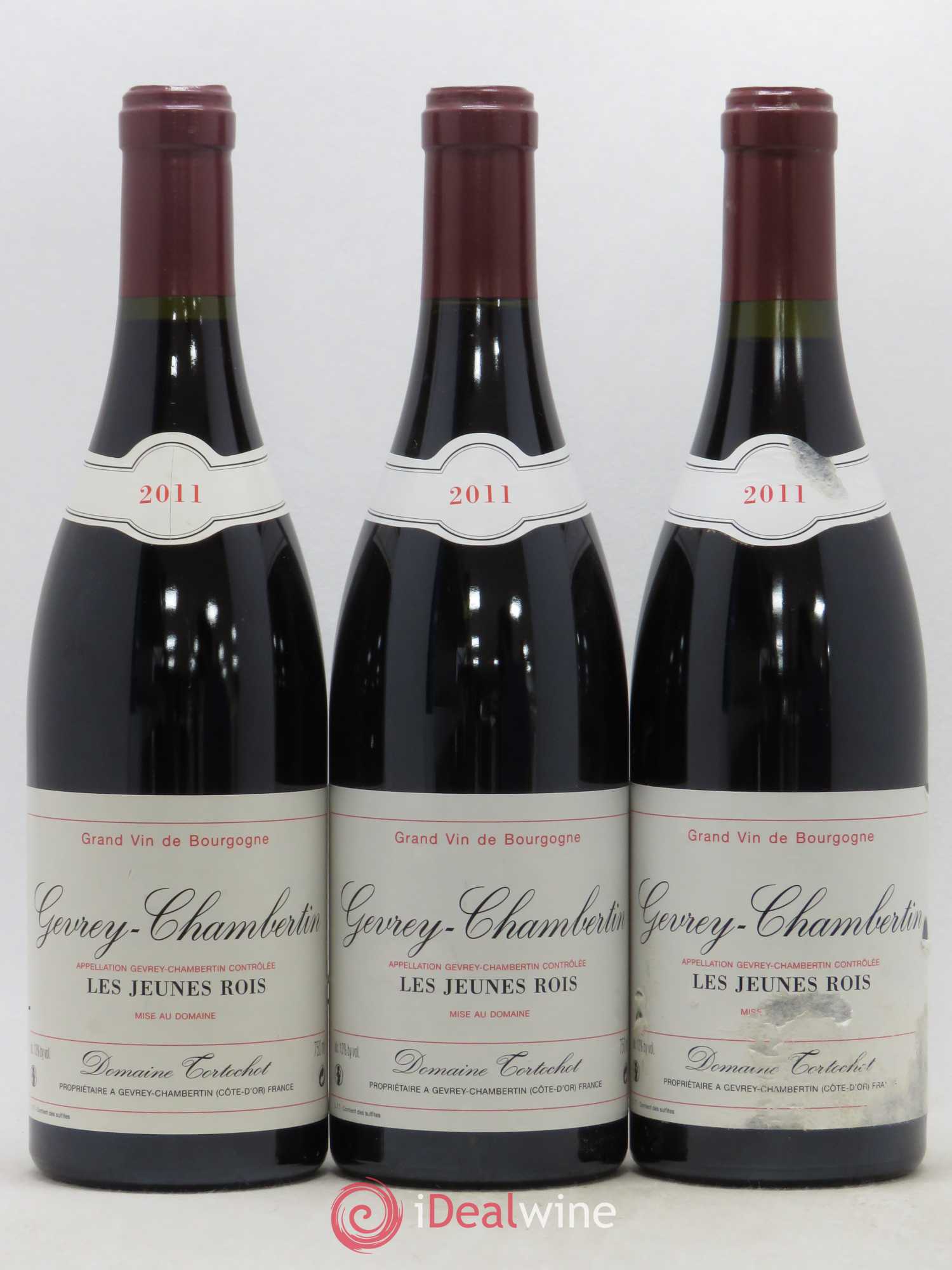 Gevrey-Chambertin Les Jeunes Rois Domaine Tortochot 2011 - Posten von 3 Flaschen - 0