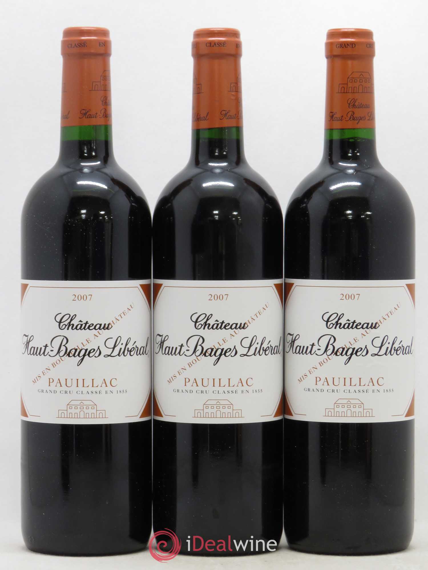Château Haut Bages Libéral 5ème Grand Cru Classé (sans prix de réserve) 2007 - Lot de 12 bouteilles - 1
