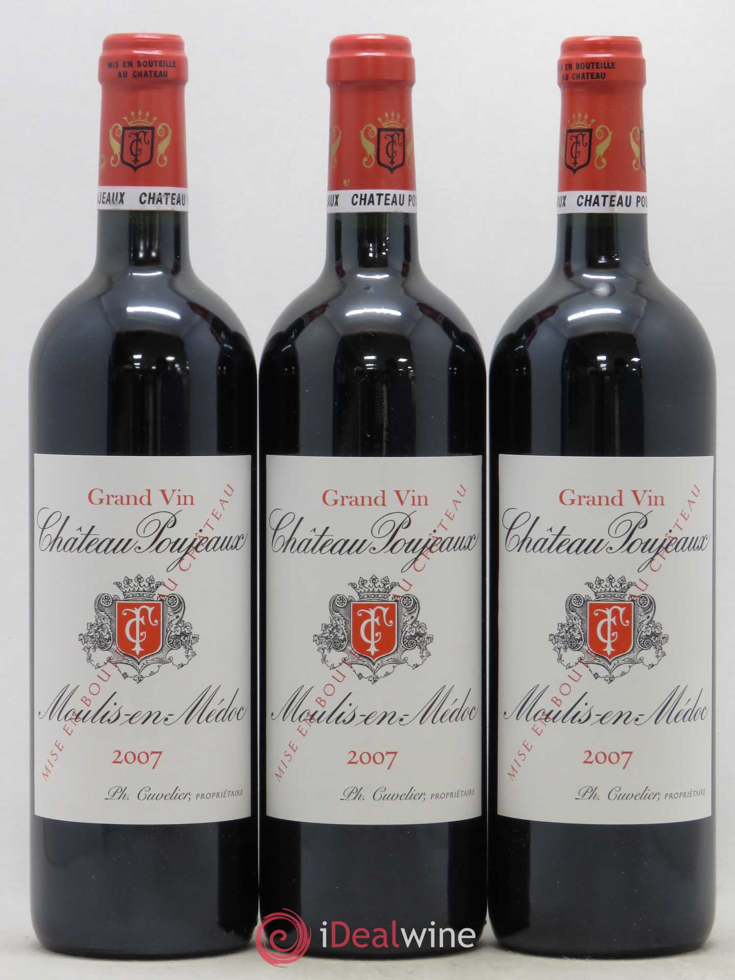 Château Poujeaux 2007 - Lot de 12 bouteilles - 1