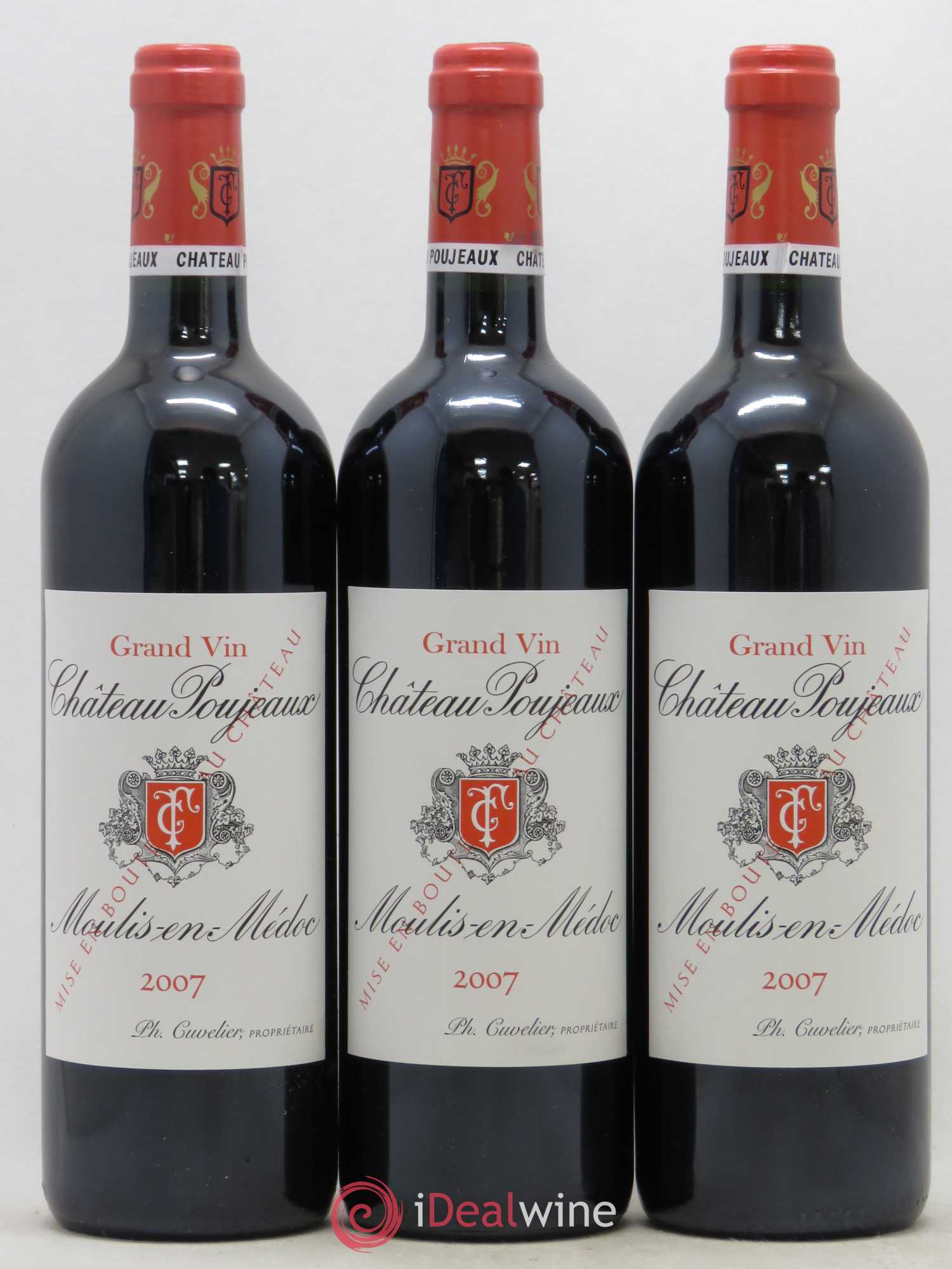 Château Poujeaux 2007 - Lot de 12 bouteilles - 2