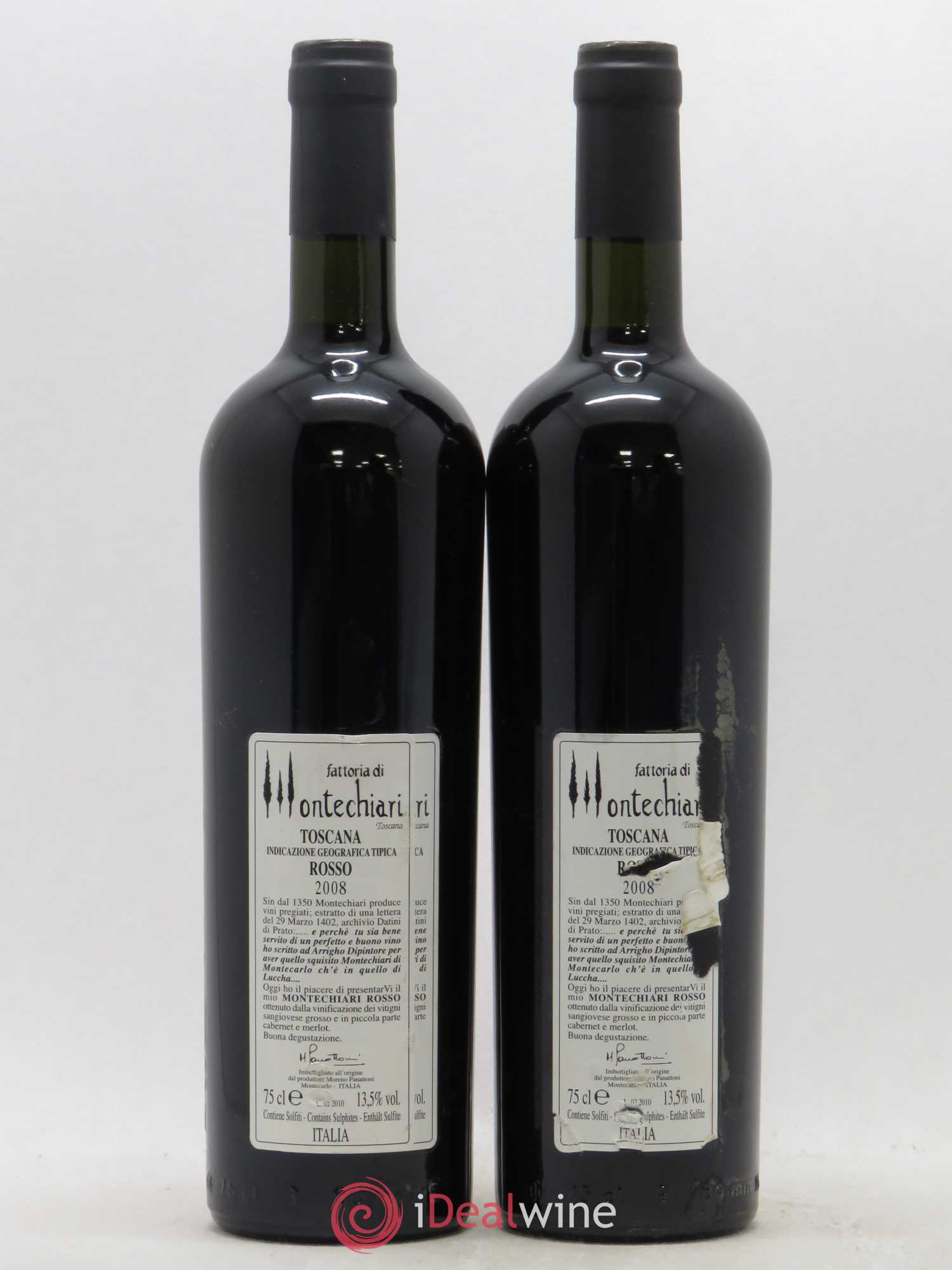 Toscana IGT Montechiari Rosso (sans prix de réserve) 2008 - Posten von 2 Flaschen - 1