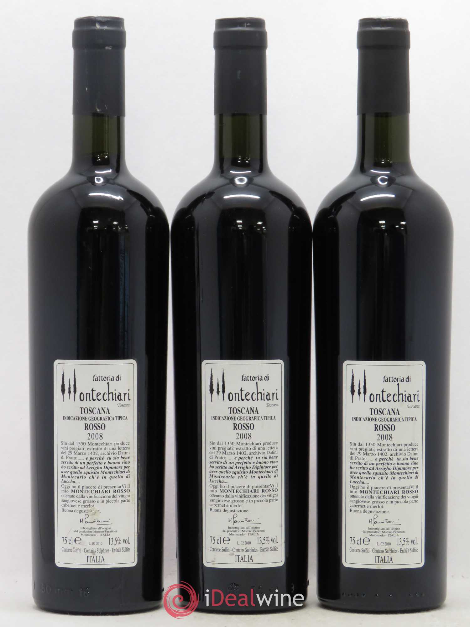 Toscana IGT Montechiari Rosso (sans prix de réserve) 2008 - Posten von 3 Flaschen - 1