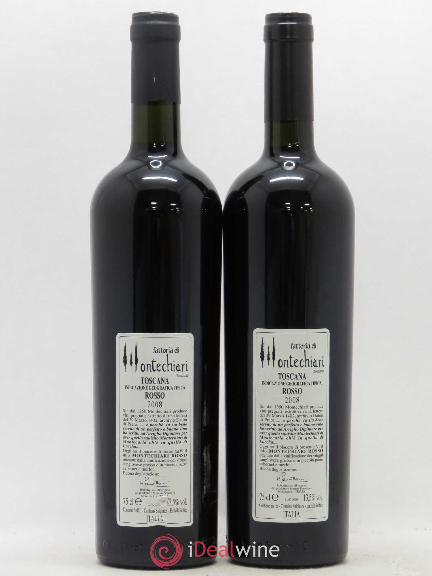 Toscana IGT Montechiari Rosso (sans prix de réserve) 2008 - Posten von 2 Flaschen - 1