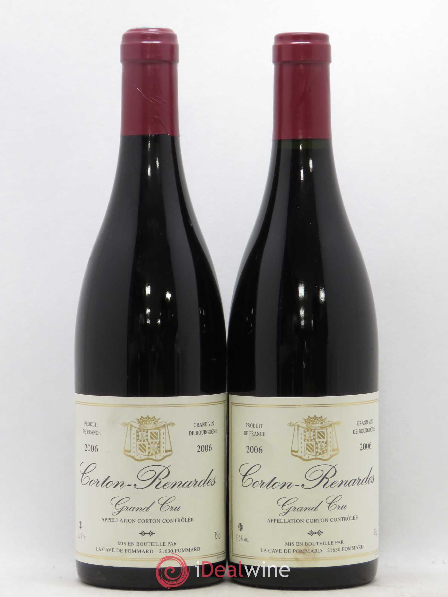 Corton Grand Cru Renardes La Cave de Pommard (sans prix de réserve) 2006 - Posten von 2 Flaschen - 0