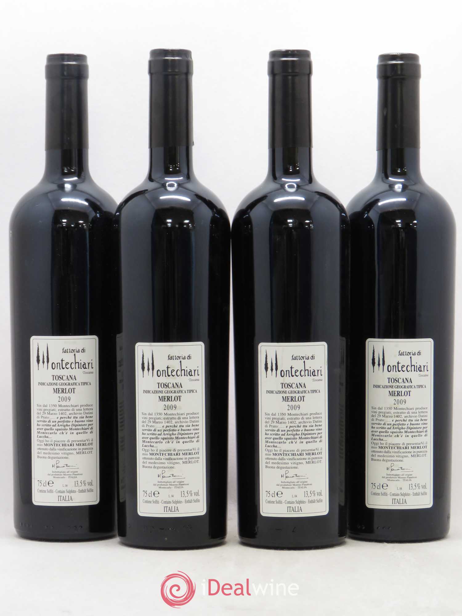 Toscana IGT Montechiari Merlot (sans prix de réserve) 2009 - Posten von 4 Flaschen - 1