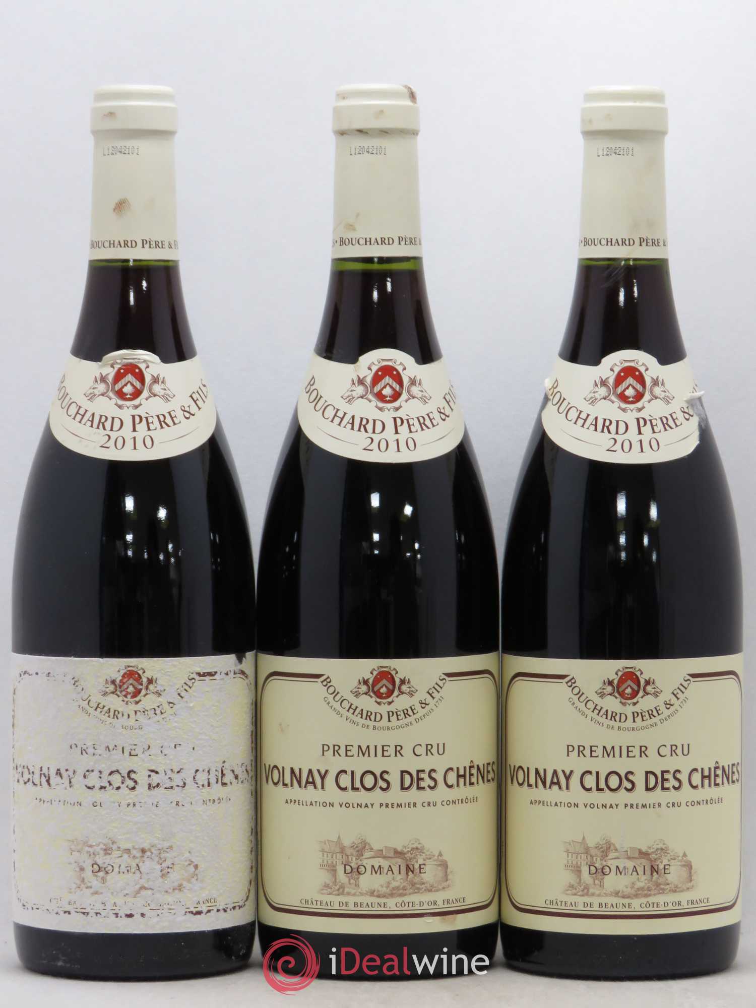 Volnay 1er Cru Clos des Chênes Bouchard Père & Fils 2010 - Lot de 3 bouteilles - 0