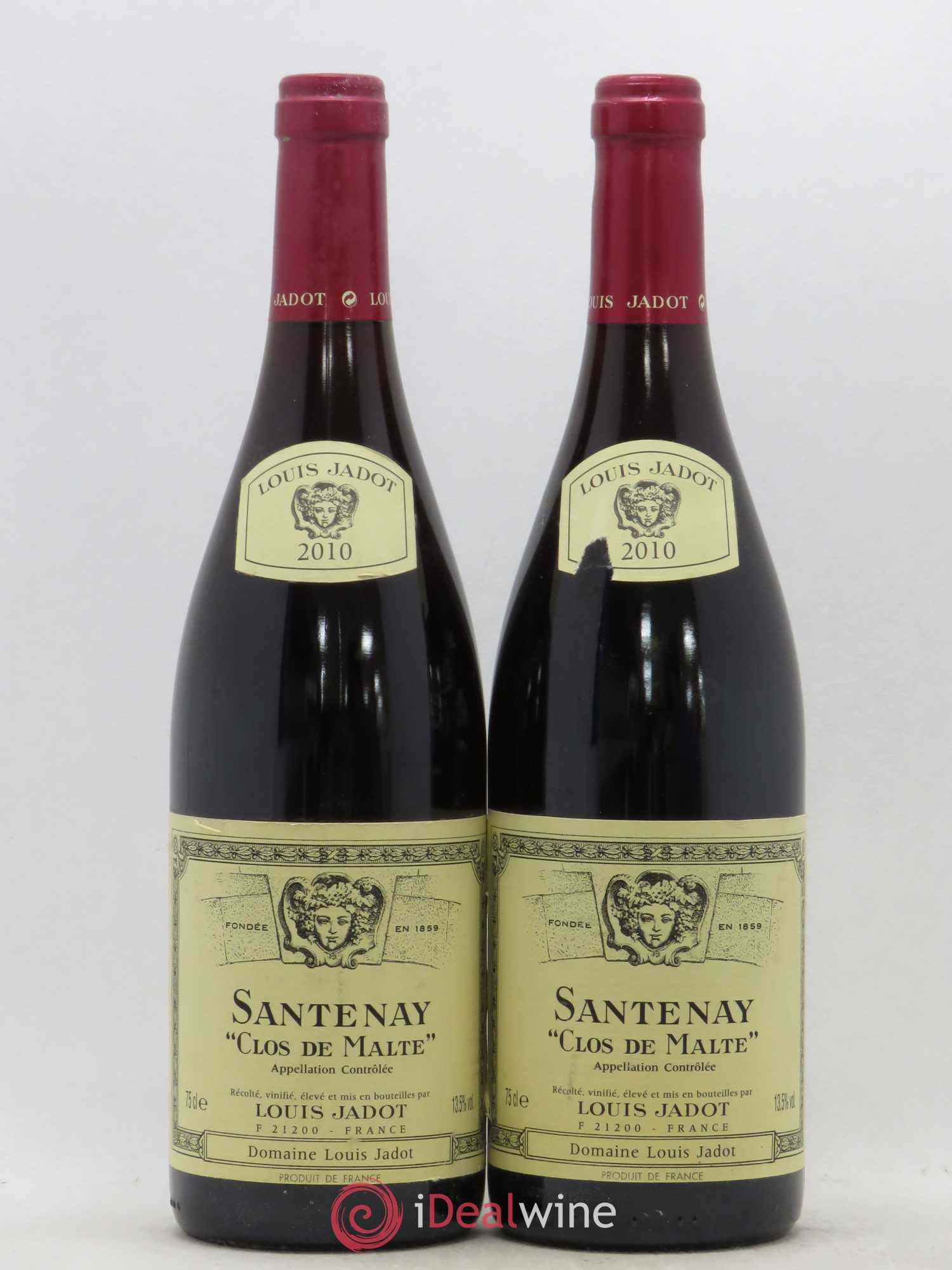 Santenay Clos de Malte Maison Louis Jadot (sans prix de réserve) 2010 - Lot de 2 bouteilles - 0