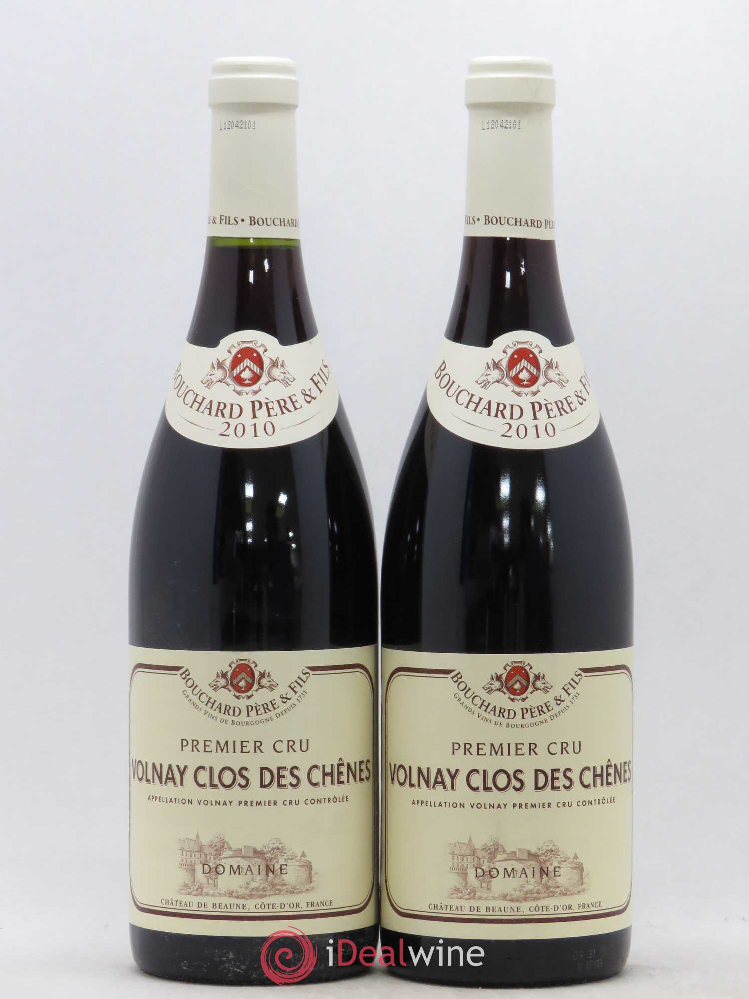 Volnay 1er Cru Clos des Chênes Bouchard Père & Fils 2010 - Lot de 2 bouteilles - 0