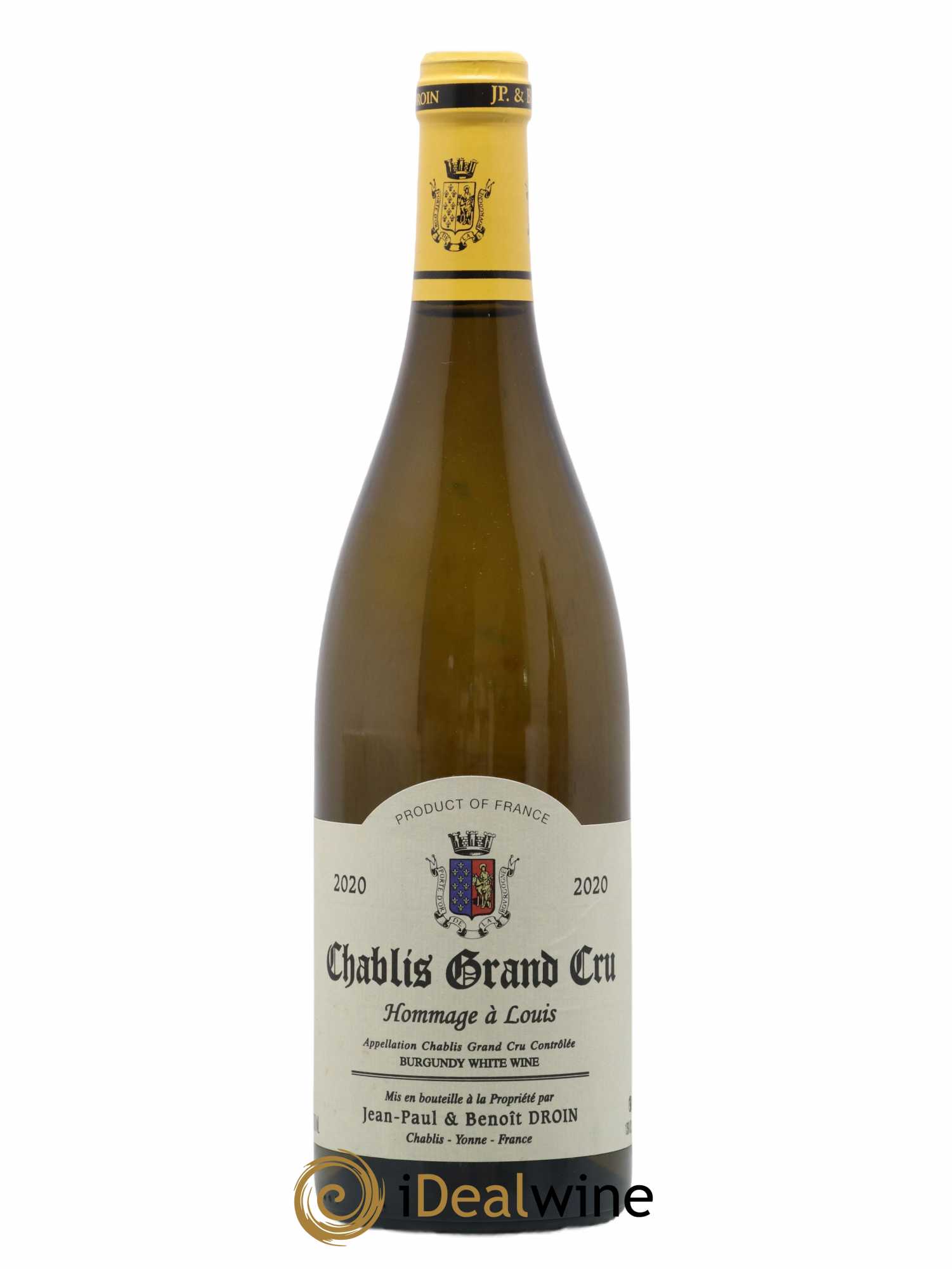 Chablis Grand Cru Hommage à Louis Jean-Paul & Benoît Droin (Domaine) 2020 - Lot de 1 bouteille - 0