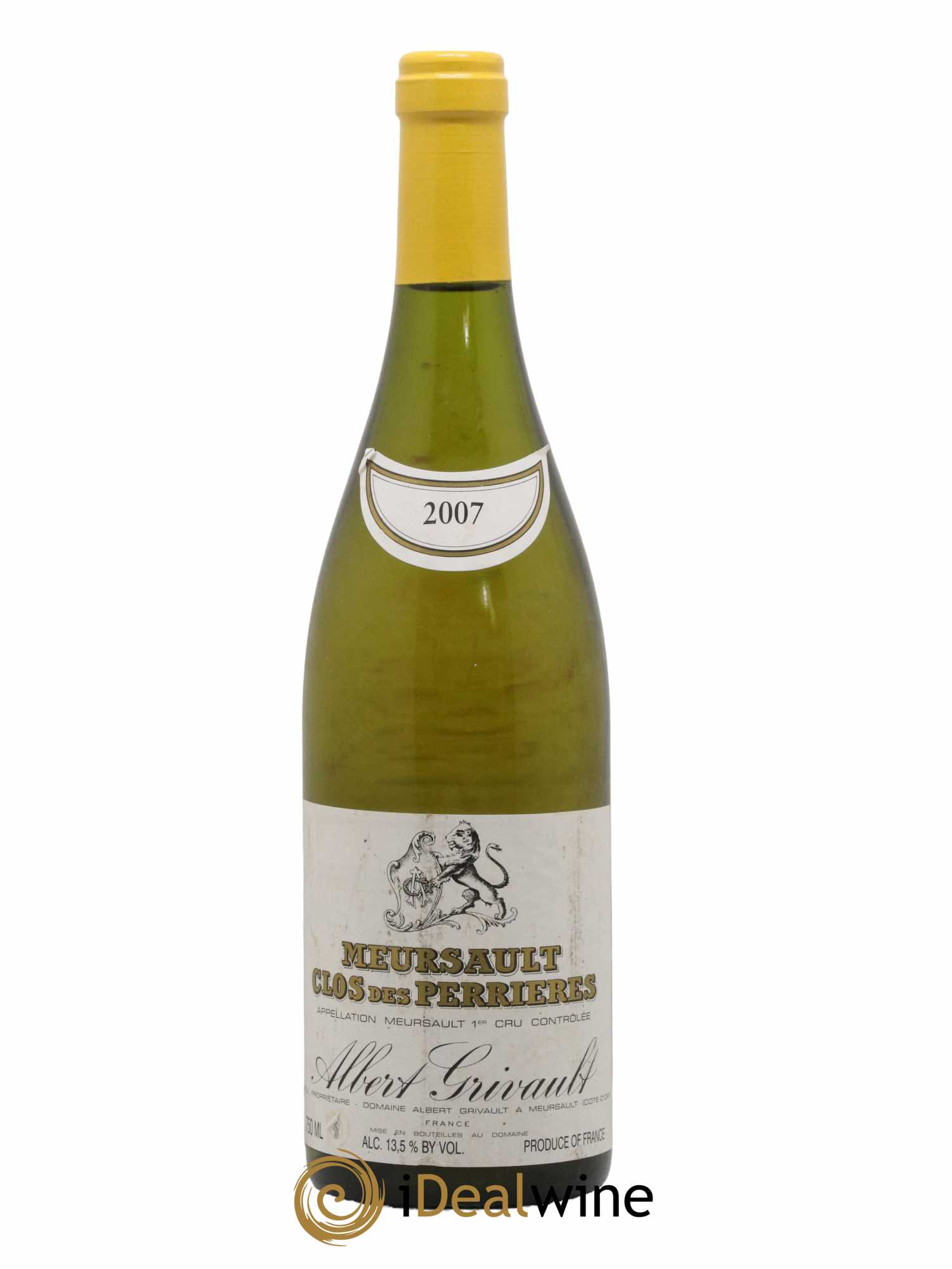 Meursault 1er Cru Clos des Perrières Monopole Albert Grivault 2007 - Lot de 1 bouteille - 0