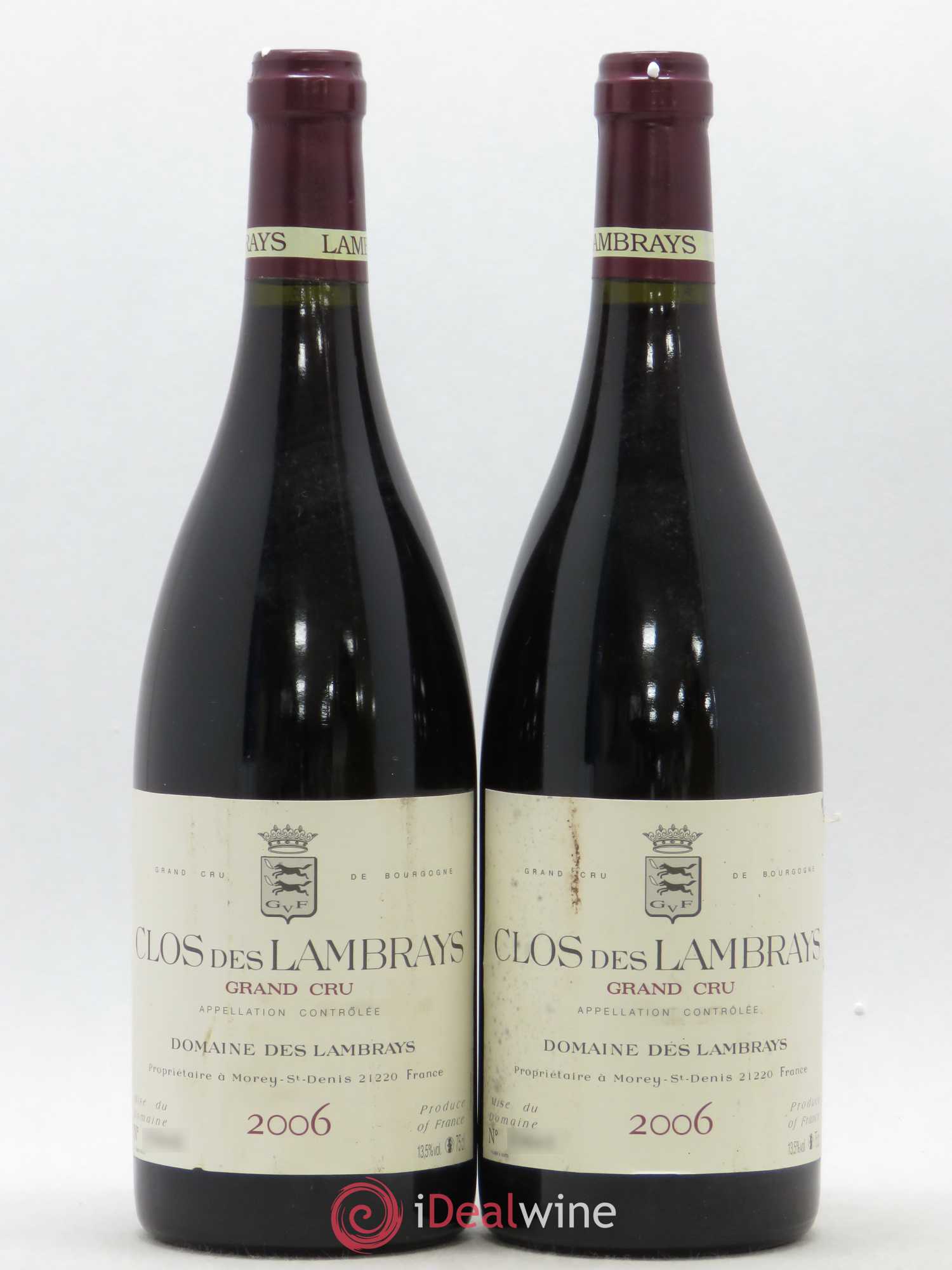 Clos des Lambrays Grand Cru Domaine des Lambrays 2006 - Lot de 2 bouteilles - 0