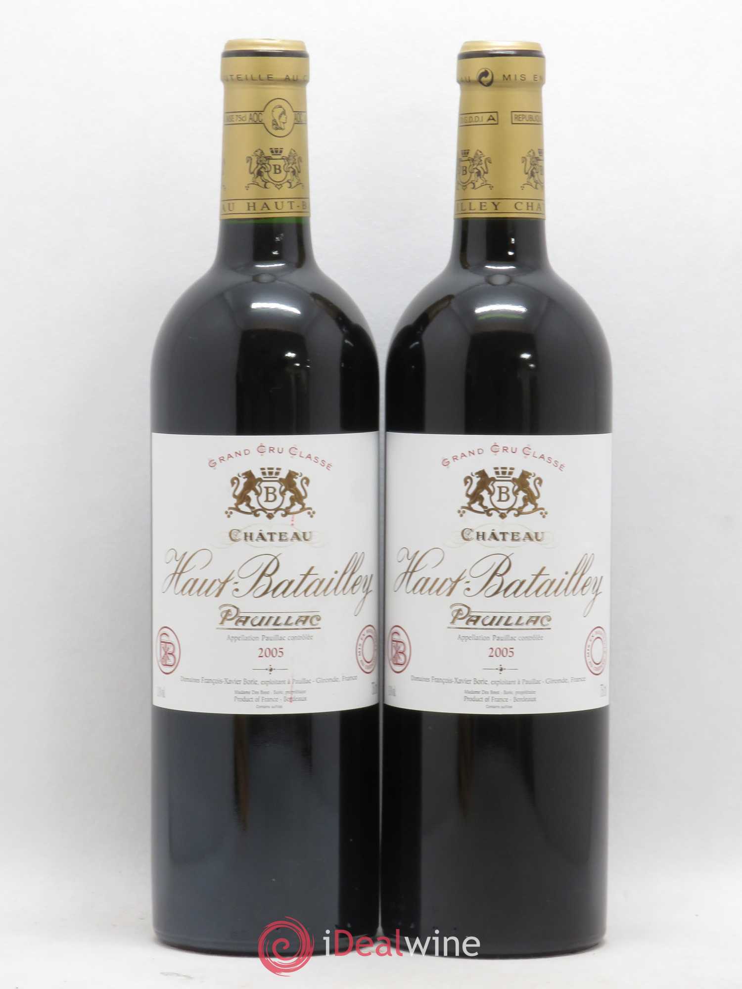 Château Haut Batailley 5ème Grand Cru Classé 2005 - Lot de 2 bouteilles - 0
