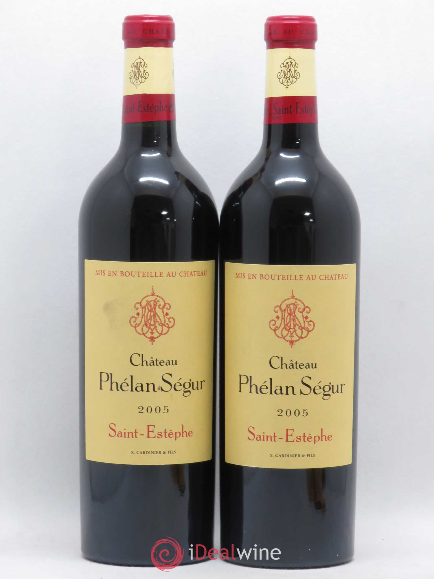 Château Phélan Ségur 2005 - Lot de 2 bouteilles - 0