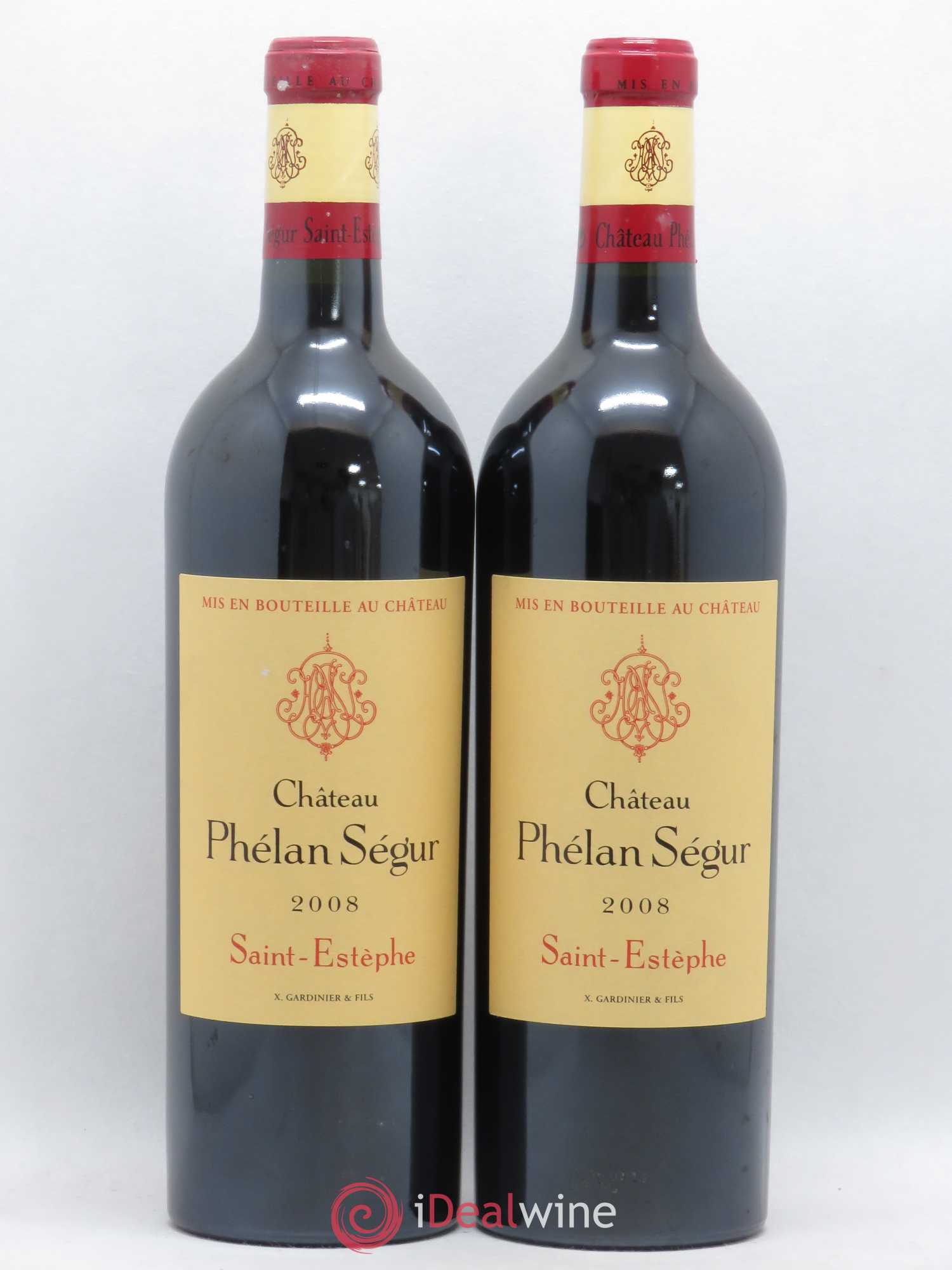Château Phélan Ségur 2008 - Lot de 2 bouteilles - 0