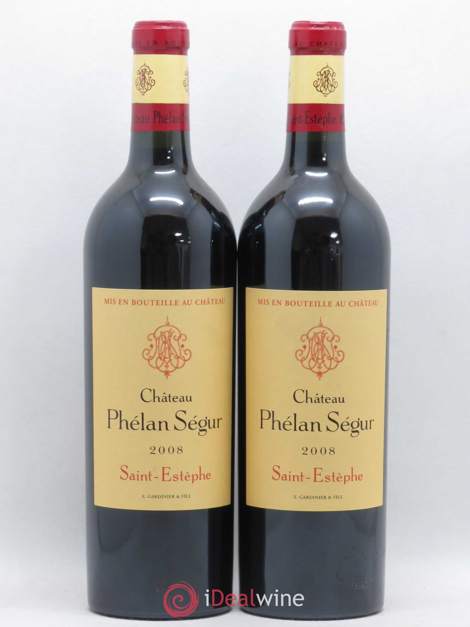 Château Phélan Ségur 2008 - Lot de 2 bouteilles - 0