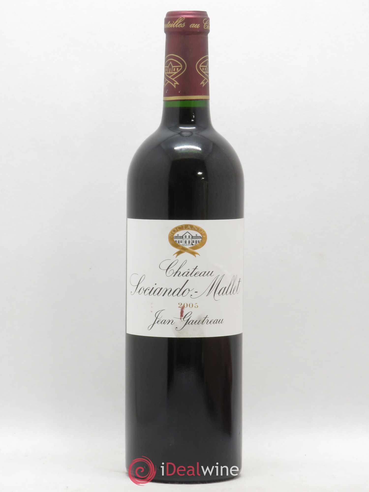 Château Sociando Mallet 2005 - Lot de 1 bouteille - 0