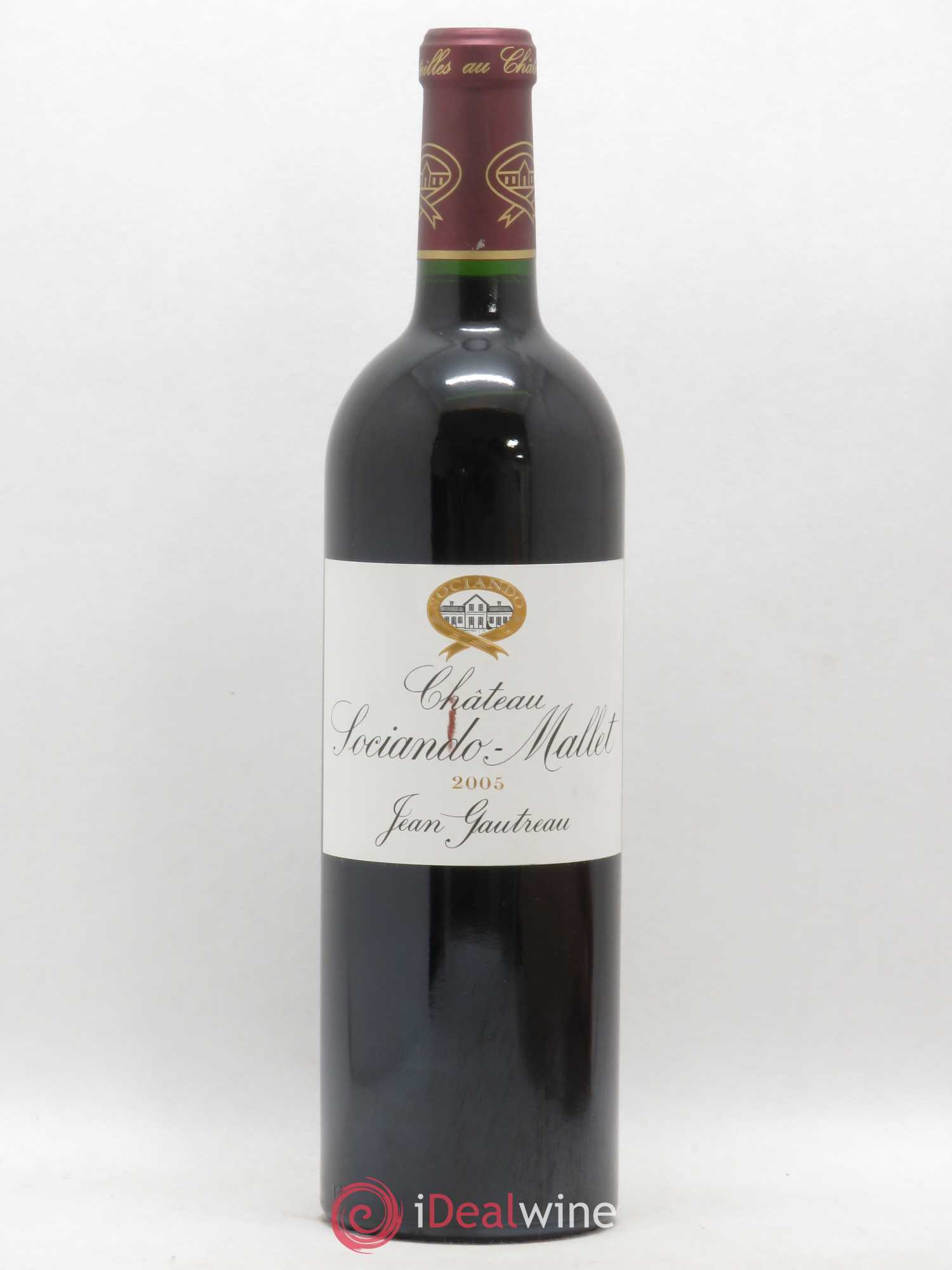 Château Sociando Mallet 2005 - Lot de 1 bouteille - 0
