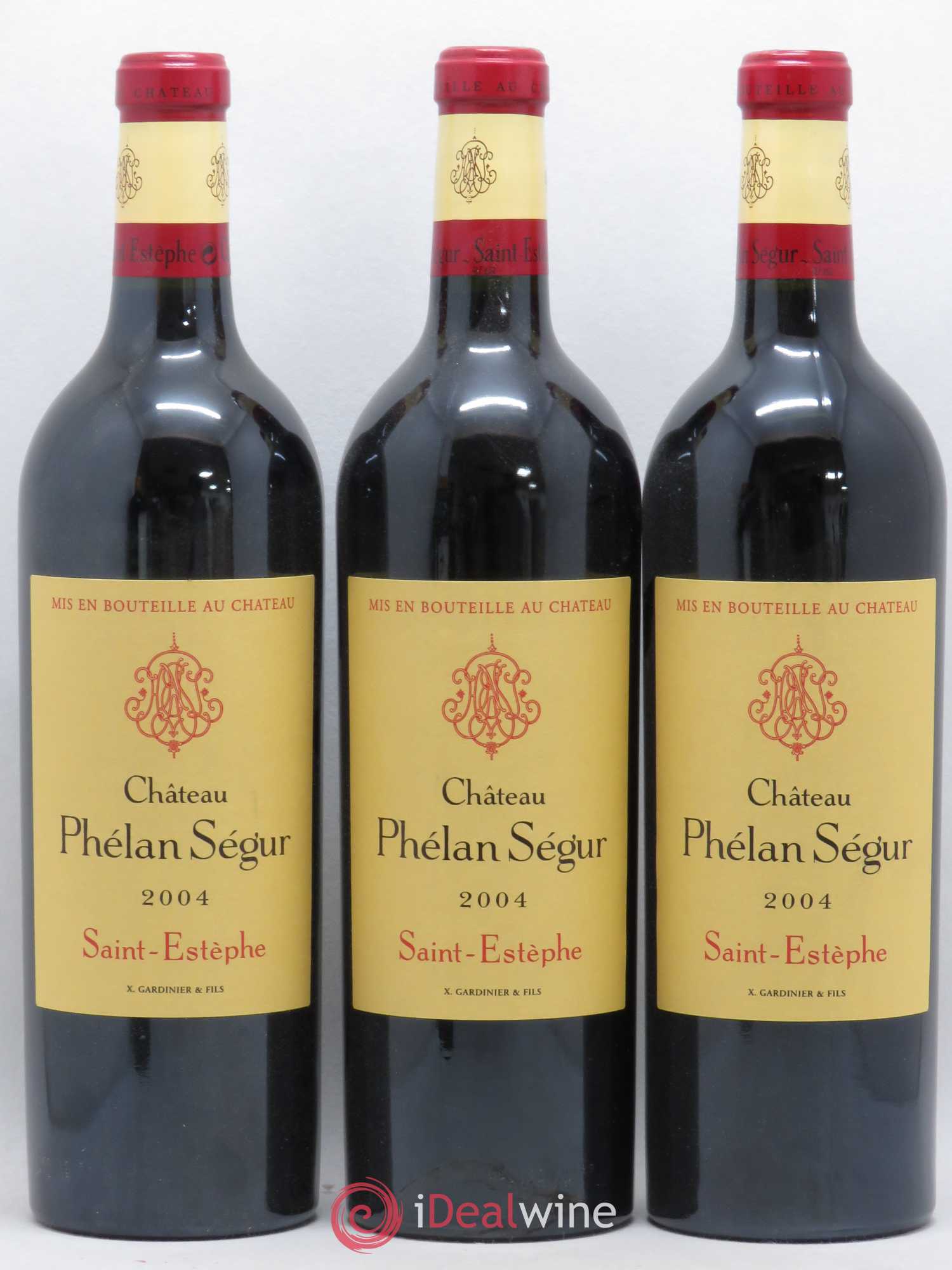 Château Phélan Ségur 2004 - Lot de 3 bouteilles - 0