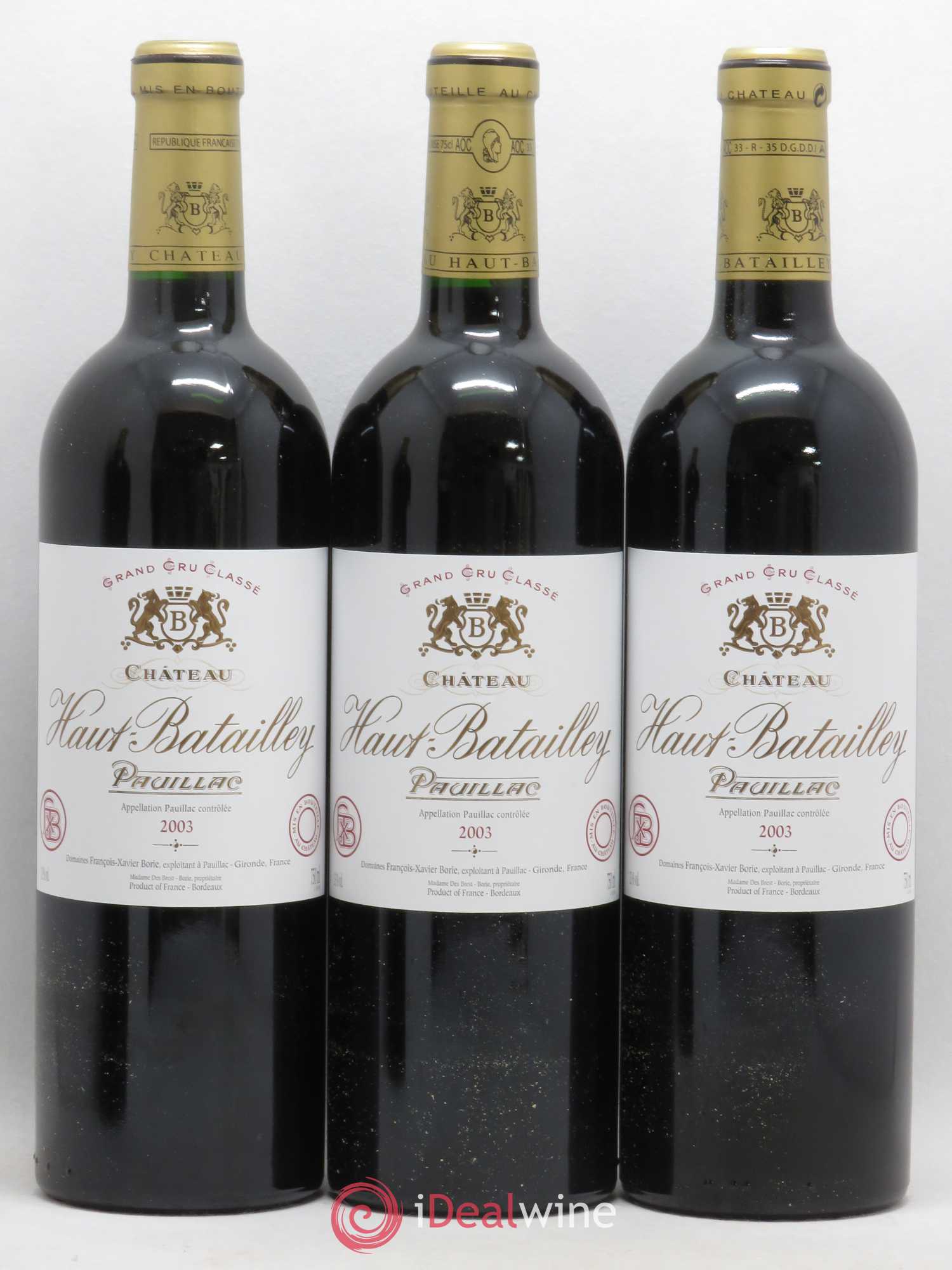 Château Haut Batailley 5ème Grand Cru Classé 2003 - Lot de 12 bouteilles - 2
