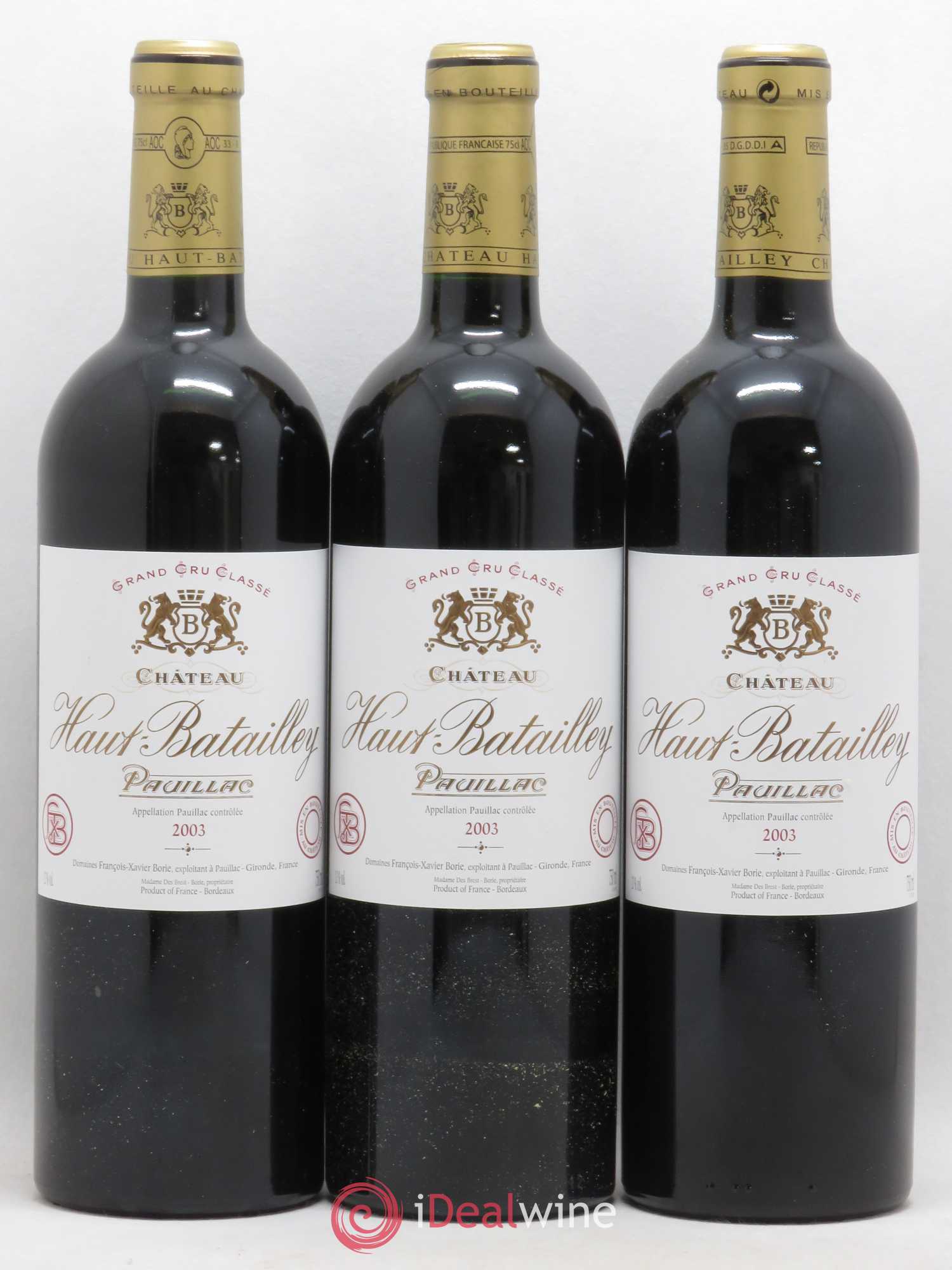 Château Haut Batailley 5ème Grand Cru Classé 2003 - Lot de 12 bouteilles - 4