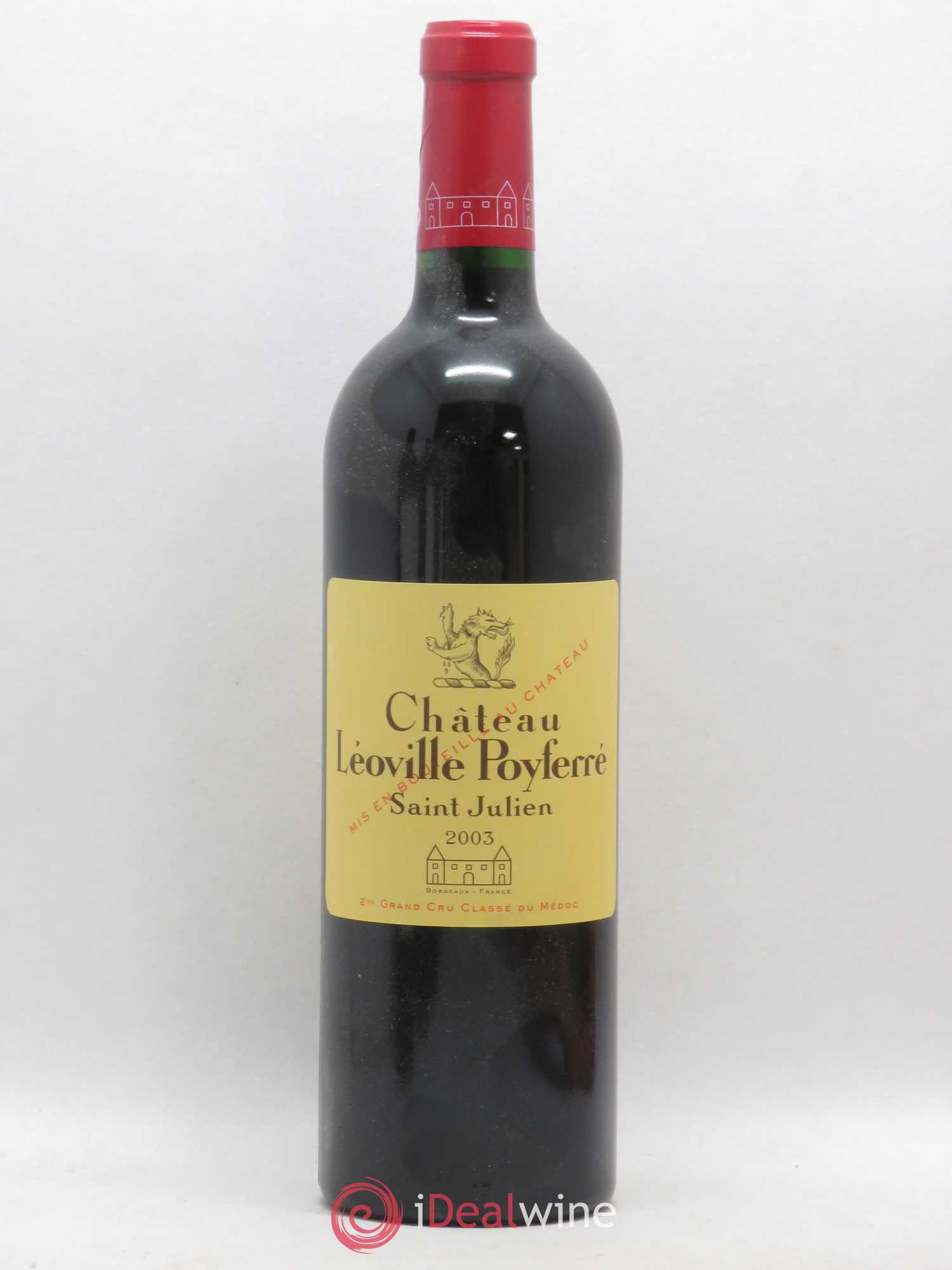 Château Léoville Poyferré 2ème Grand Cru Classé 2003 - Lot de 1 bouteille - 0