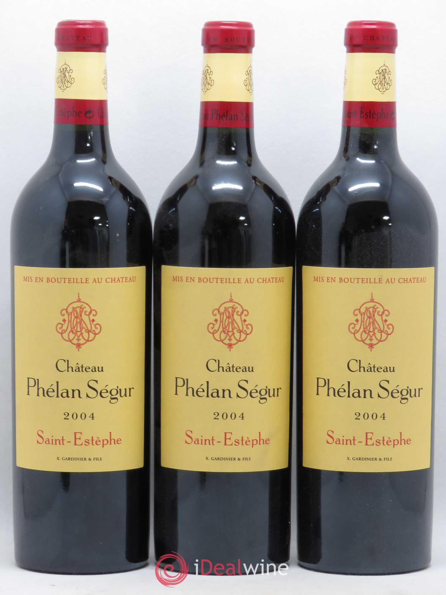 Château Phélan Ségur 2004 - Lot de 3 bouteilles - 0