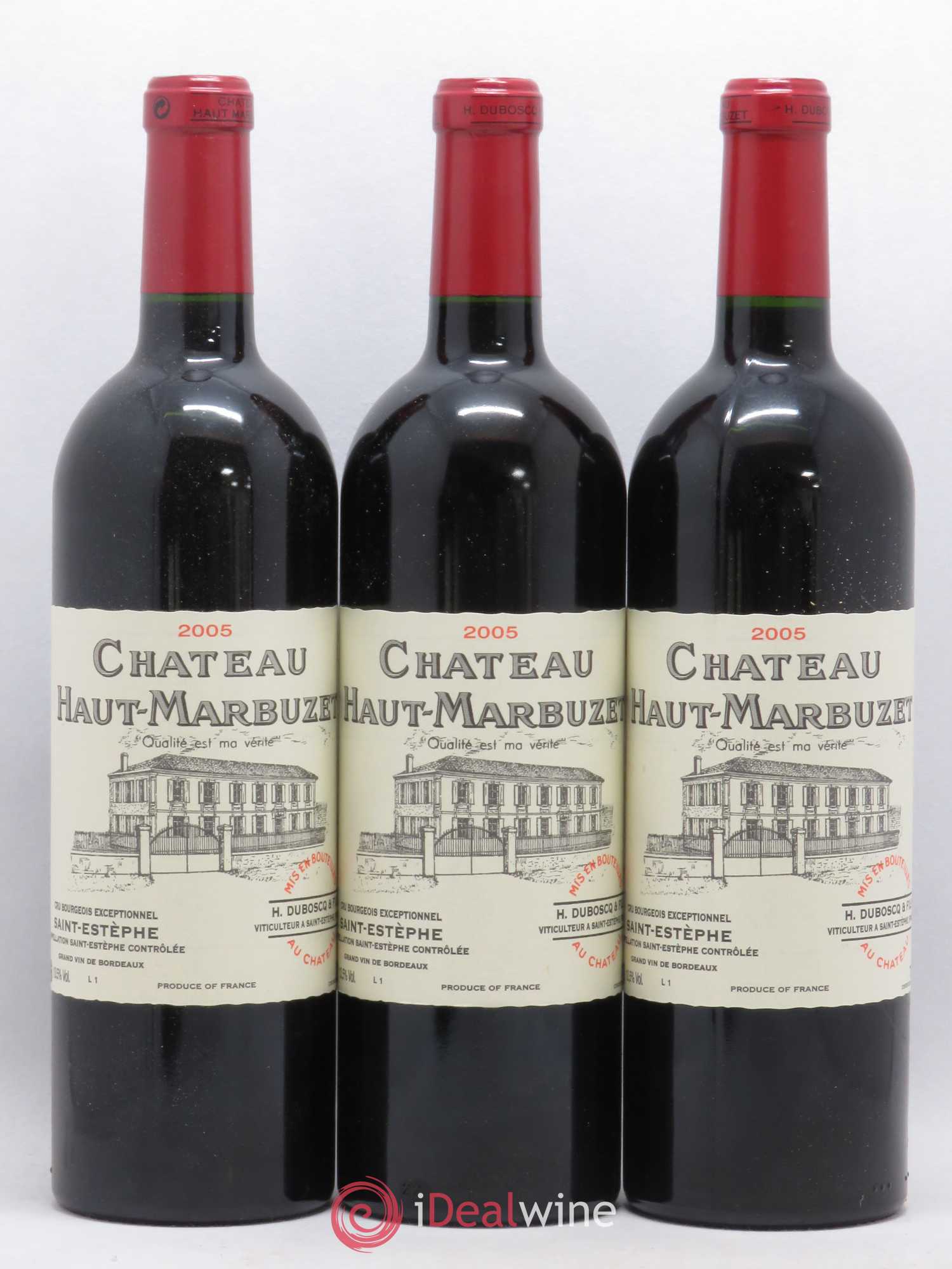 Château Haut Marbuzet 2005 - Lot de 12 bouteilles - 1