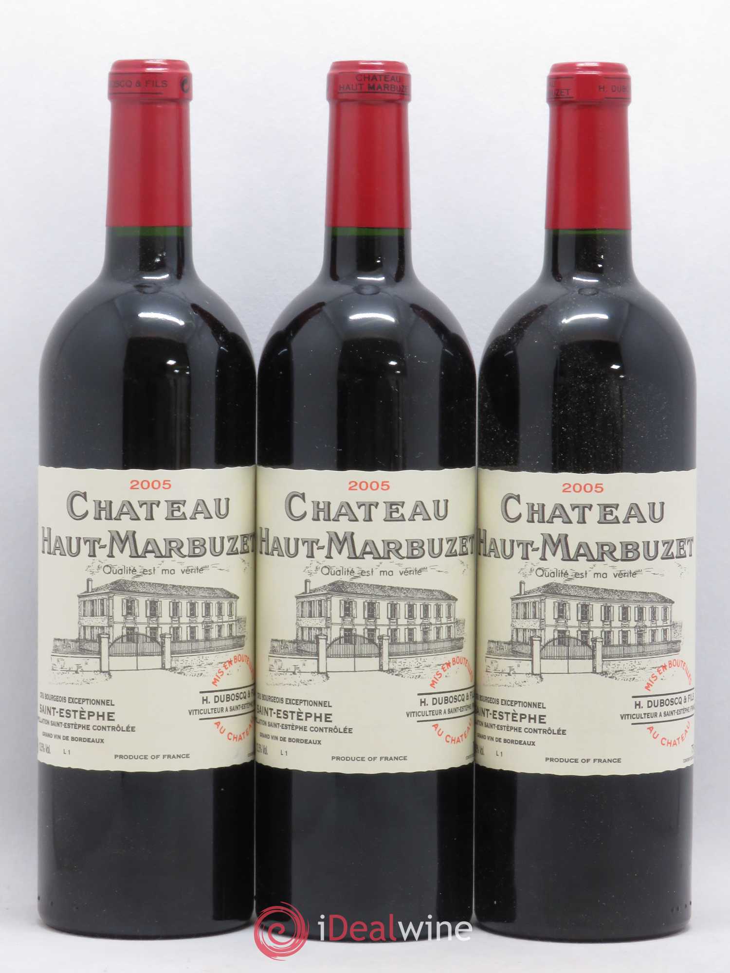 Château Haut Marbuzet 2005 - Lot de 12 bouteilles - 1