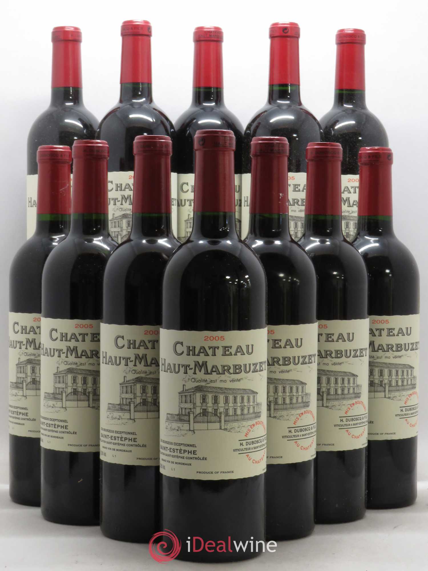 Château Haut Marbuzet 2005 - Lot de 12 bouteilles - 0