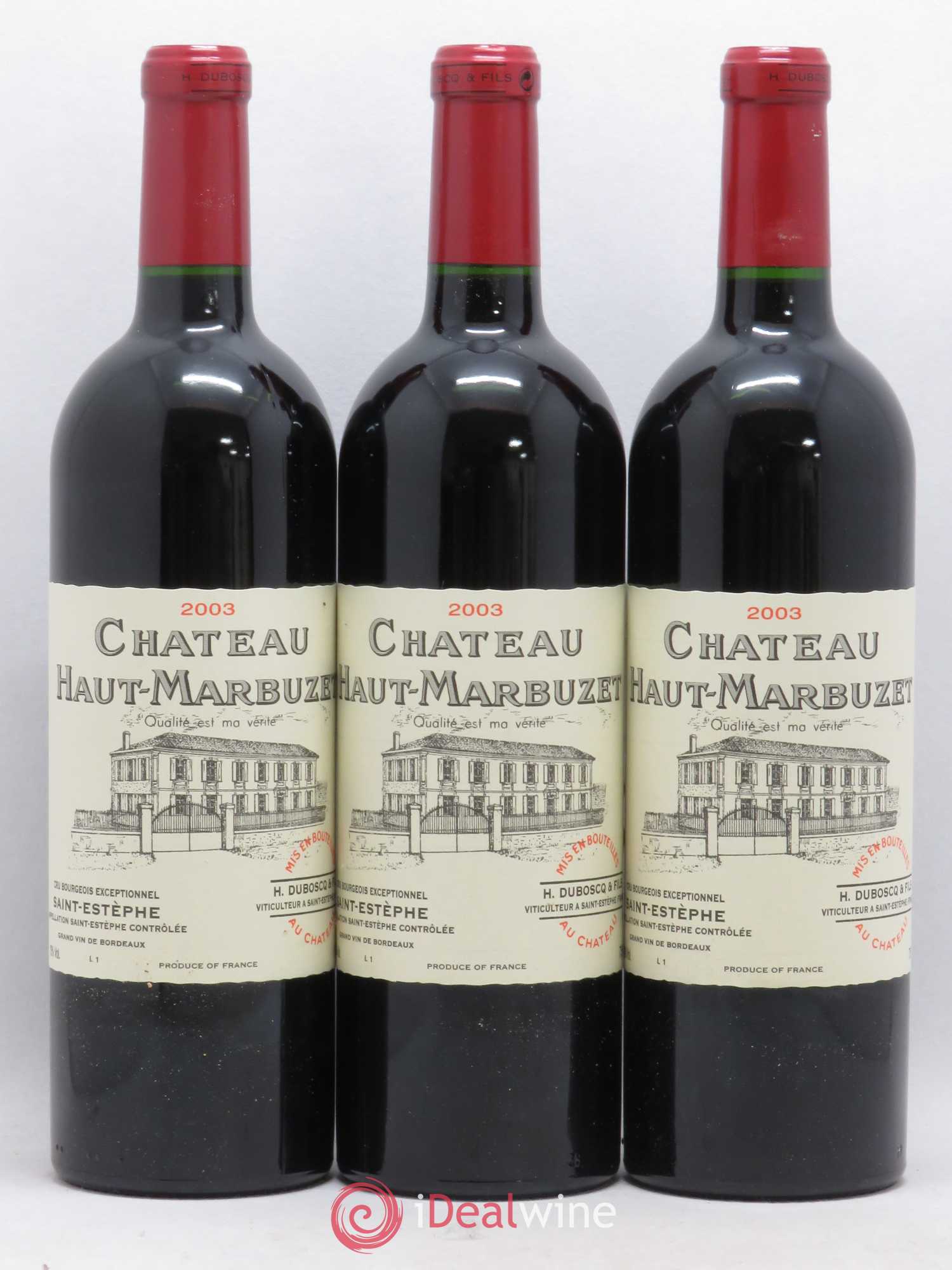 Château Haut Marbuzet 2003 - Lot de 12 bouteilles - 3