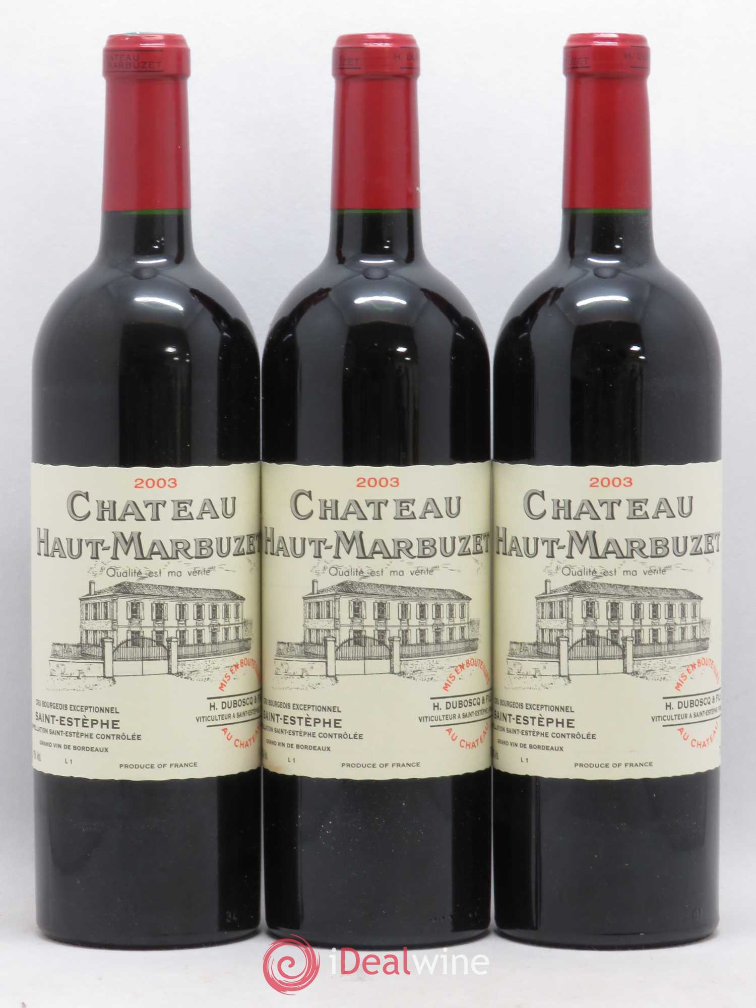 Château Haut Marbuzet 2003 - Lot de 12 bouteilles - 4